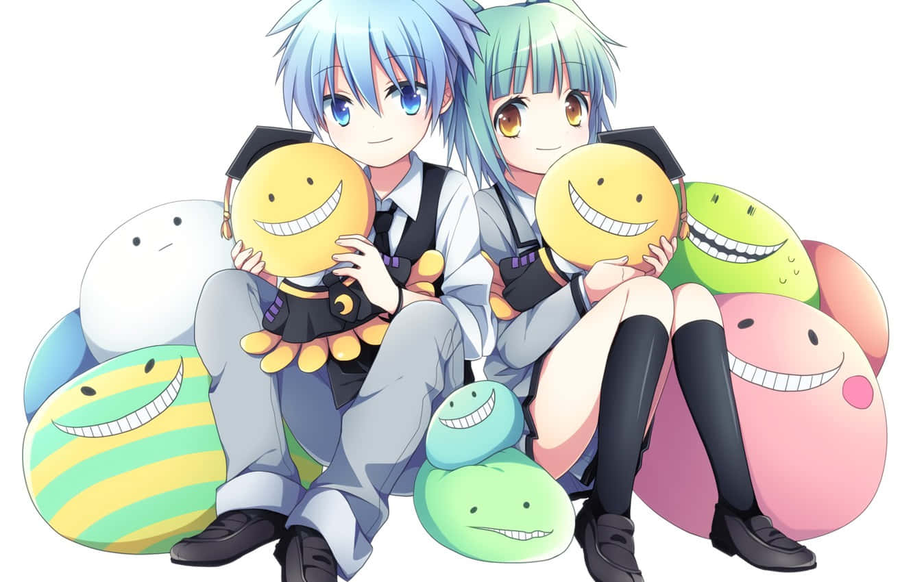 Koro Sensei, signature smile, graduation caps, HD Desktop Wallpaper