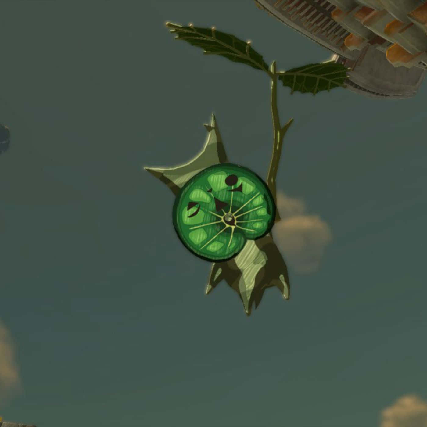 Korok, cloudy sky, leafy branch, HD Desktop Wallpaper