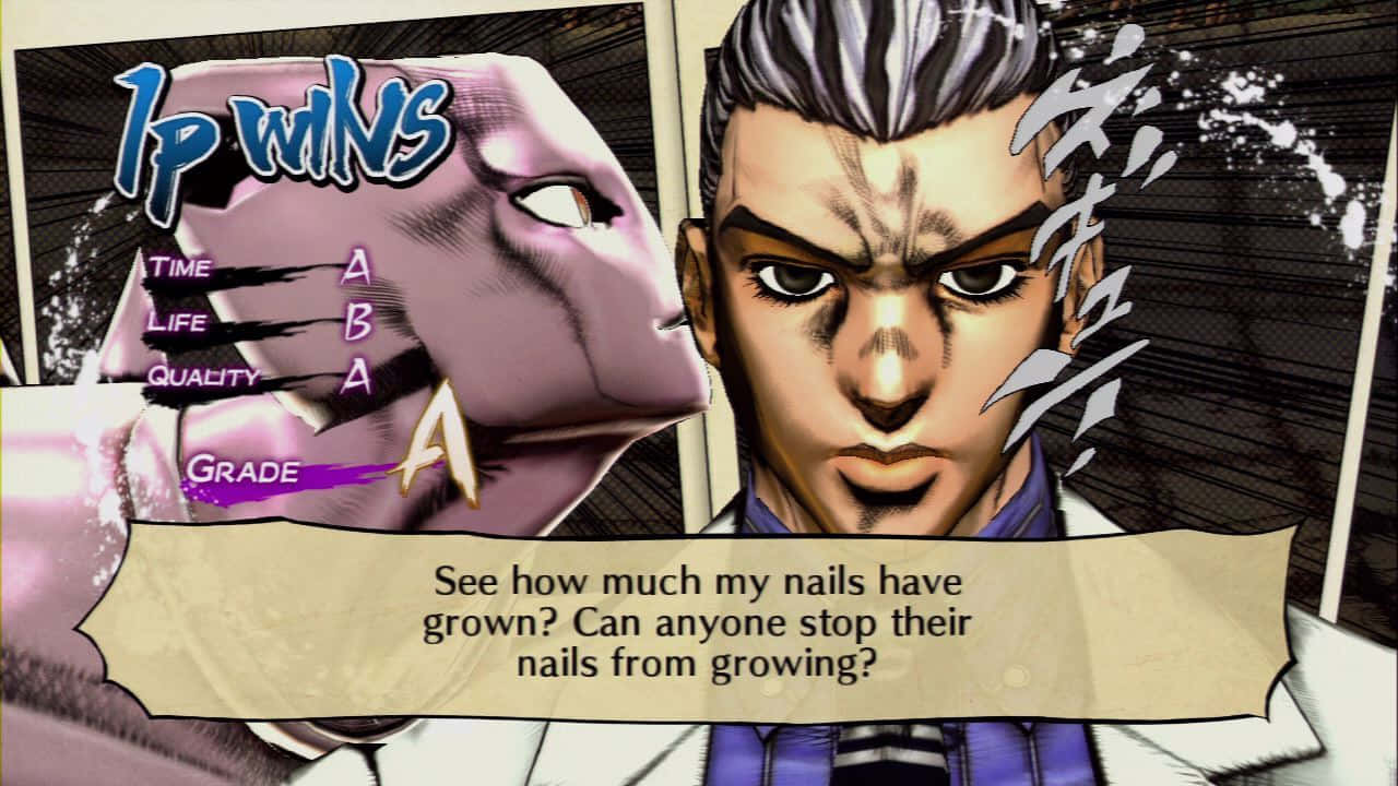 Kosaku Kawajiri, manga-style anime character, purple nails, HD Desktop Wallpaper