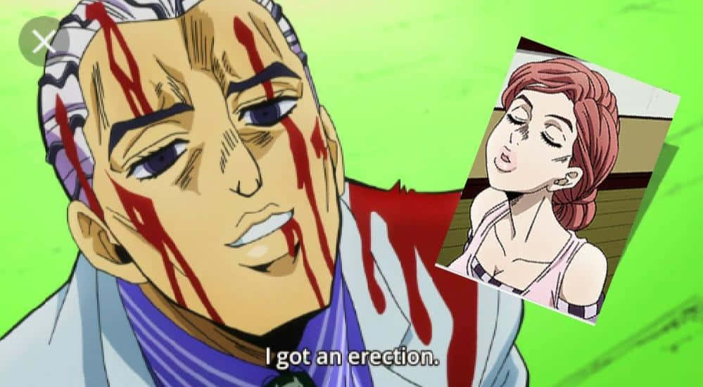 Kosaku Kawajiri, bloodied anime man, smirk, SD Desktop Wallpaper