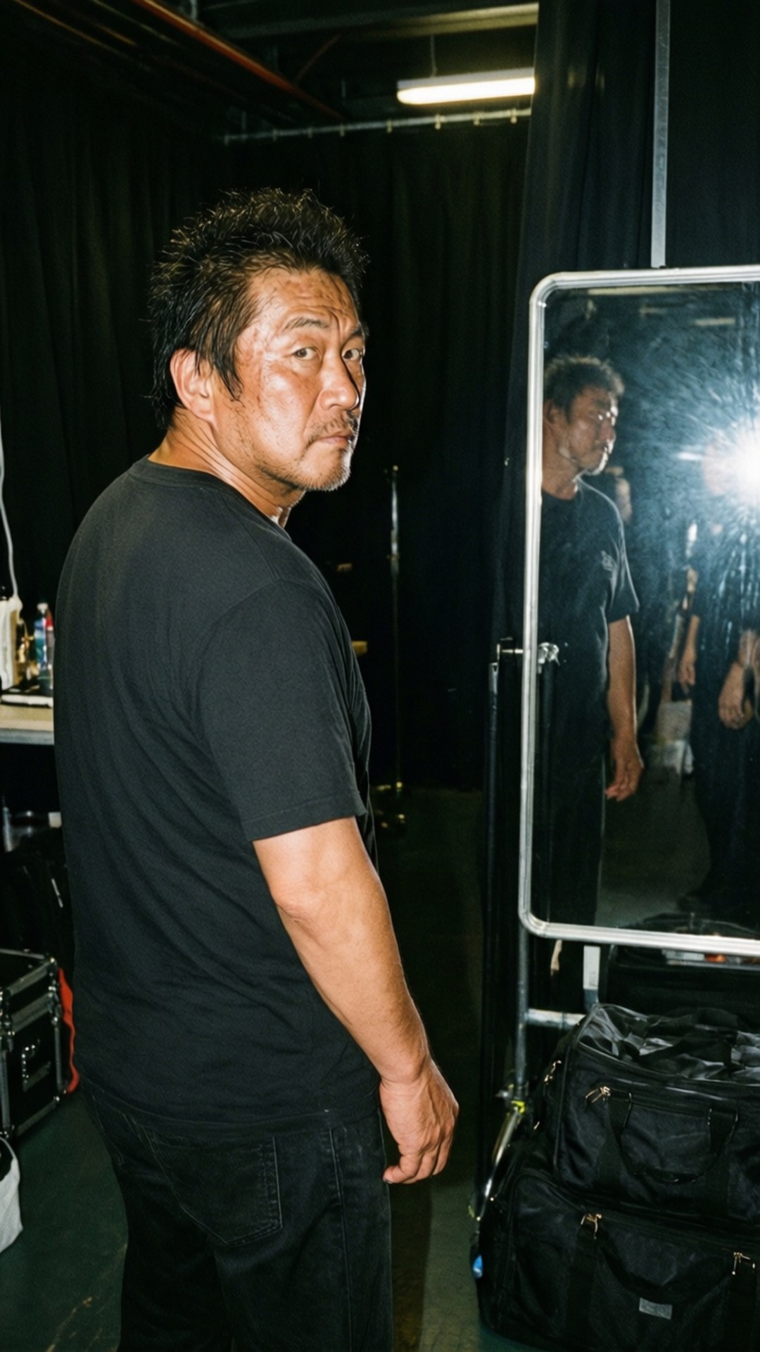 Kota Ibushi, backstage, mirrors, Full HD Phone Wallpaper