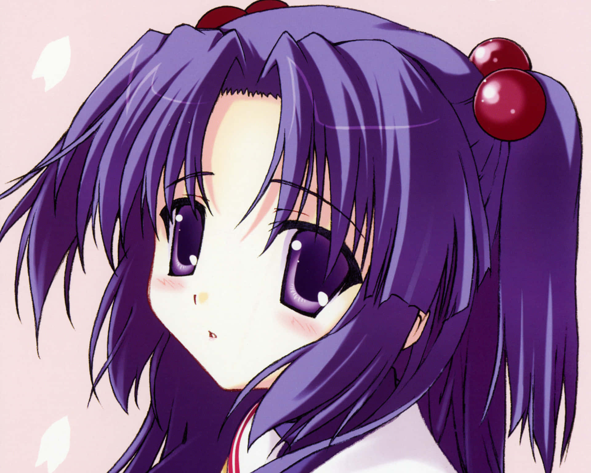 Kotomi Ichinose, purple hair, purple eyes, Full HD Desktop Wallpaper