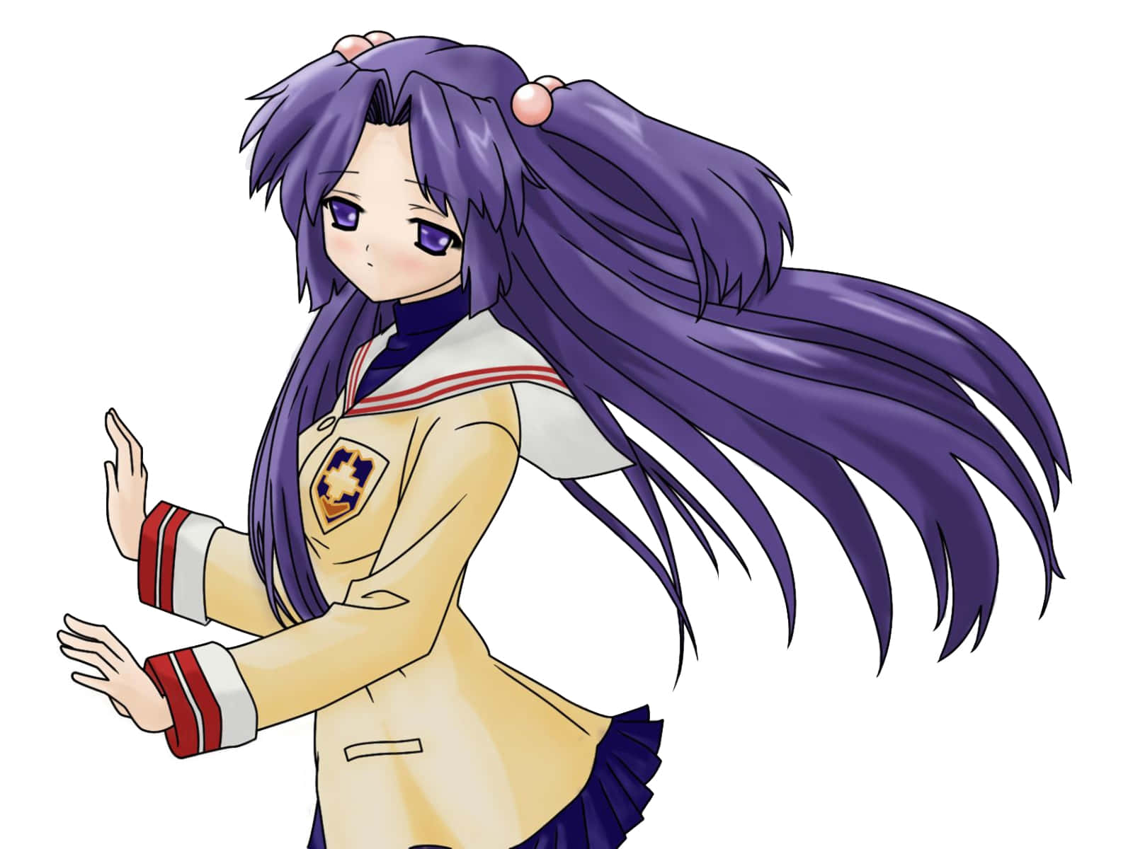 Kotomi Ichinose, long purple hair, purple eyes, HD Desktop Wallpaper