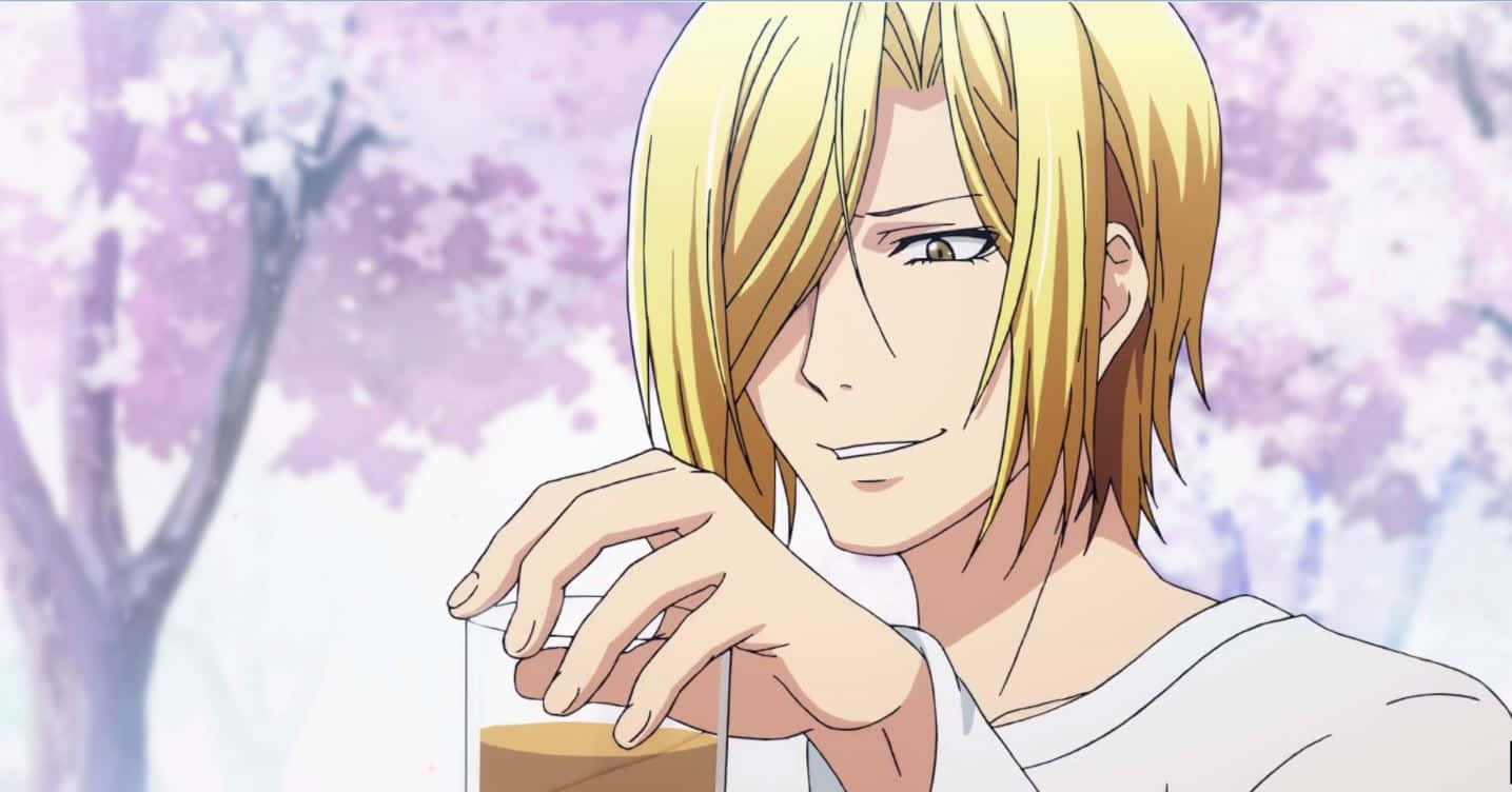 Kouhei Imamura, anime, blonde anime man, HD Desktop Wallpaper