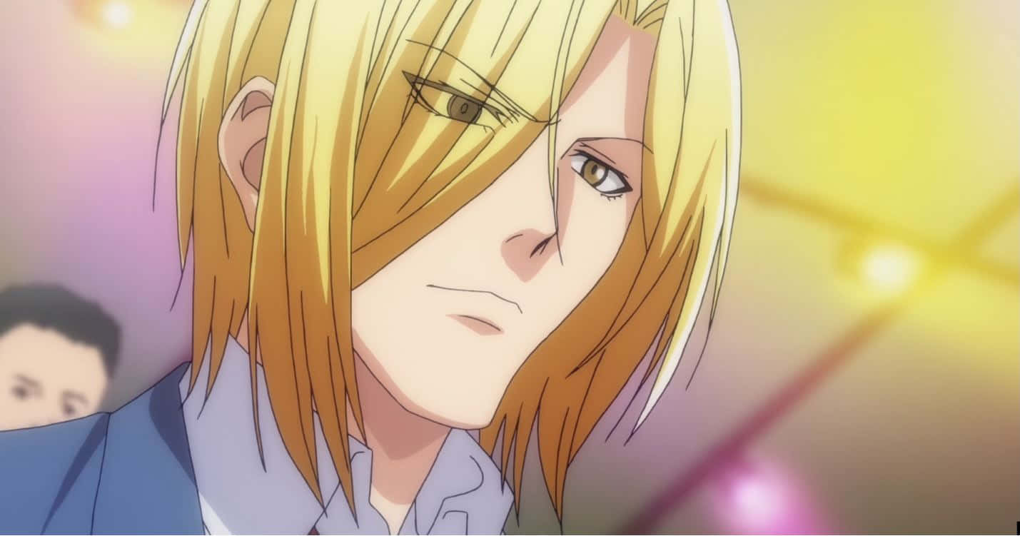 Kouhei Imamura, blonde anime male, serious expression, HD Desktop Wallpaper