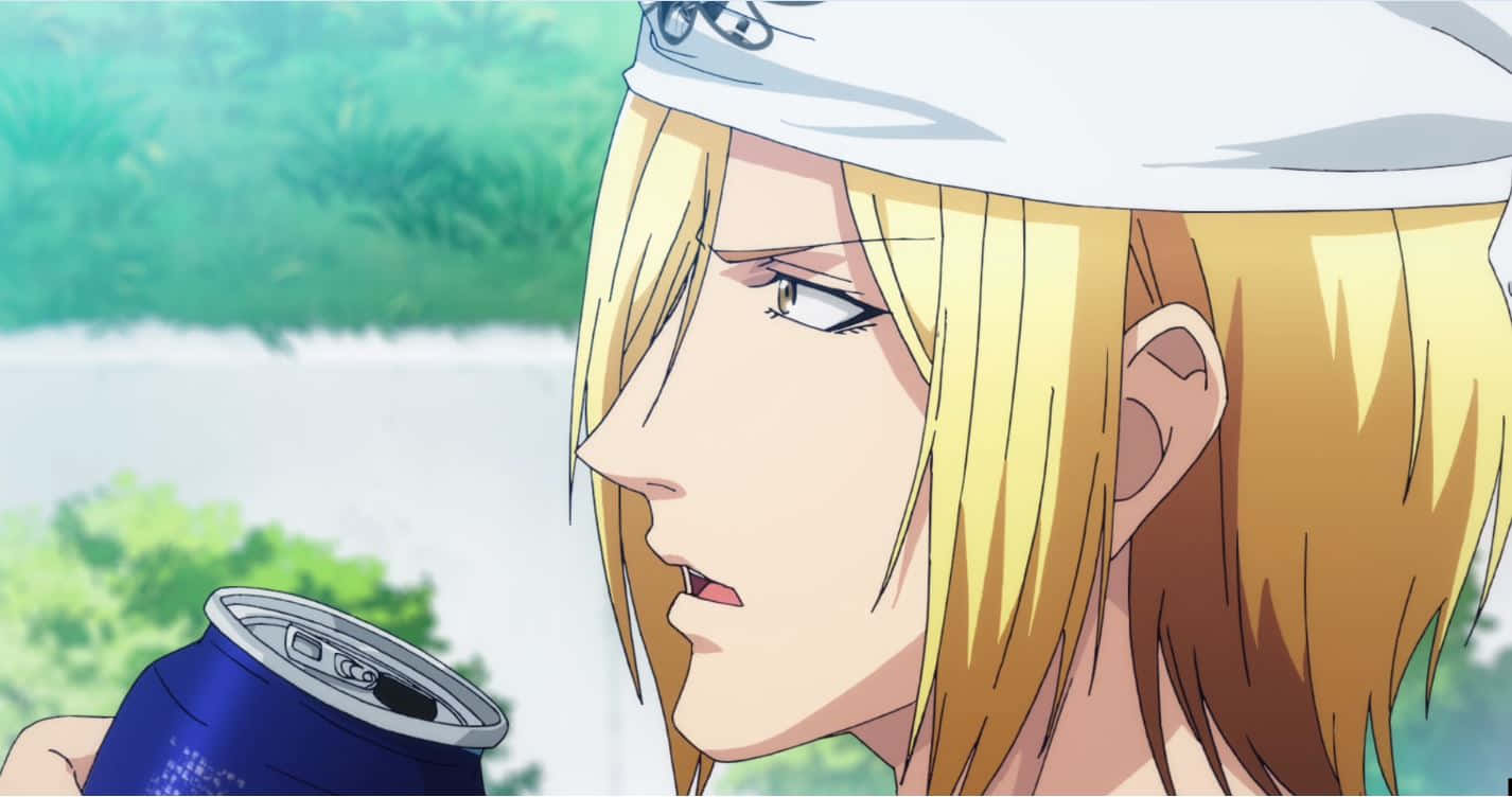 Kouhei Imamura, blonde anime character, white headband, HD Desktop Wallpaper