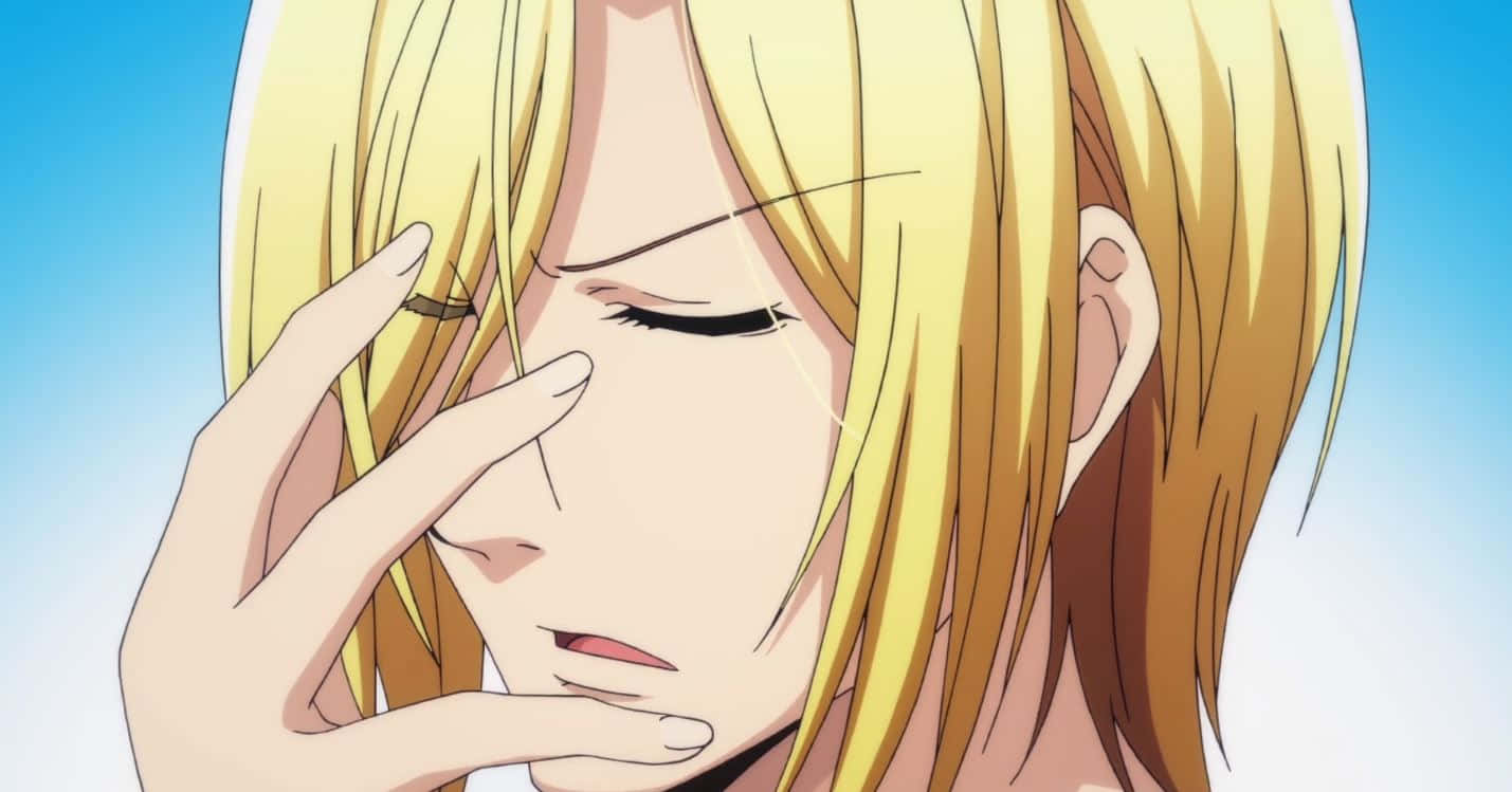 Kouhei Imamura, anime character, blonde hair, HD Desktop Wallpaper