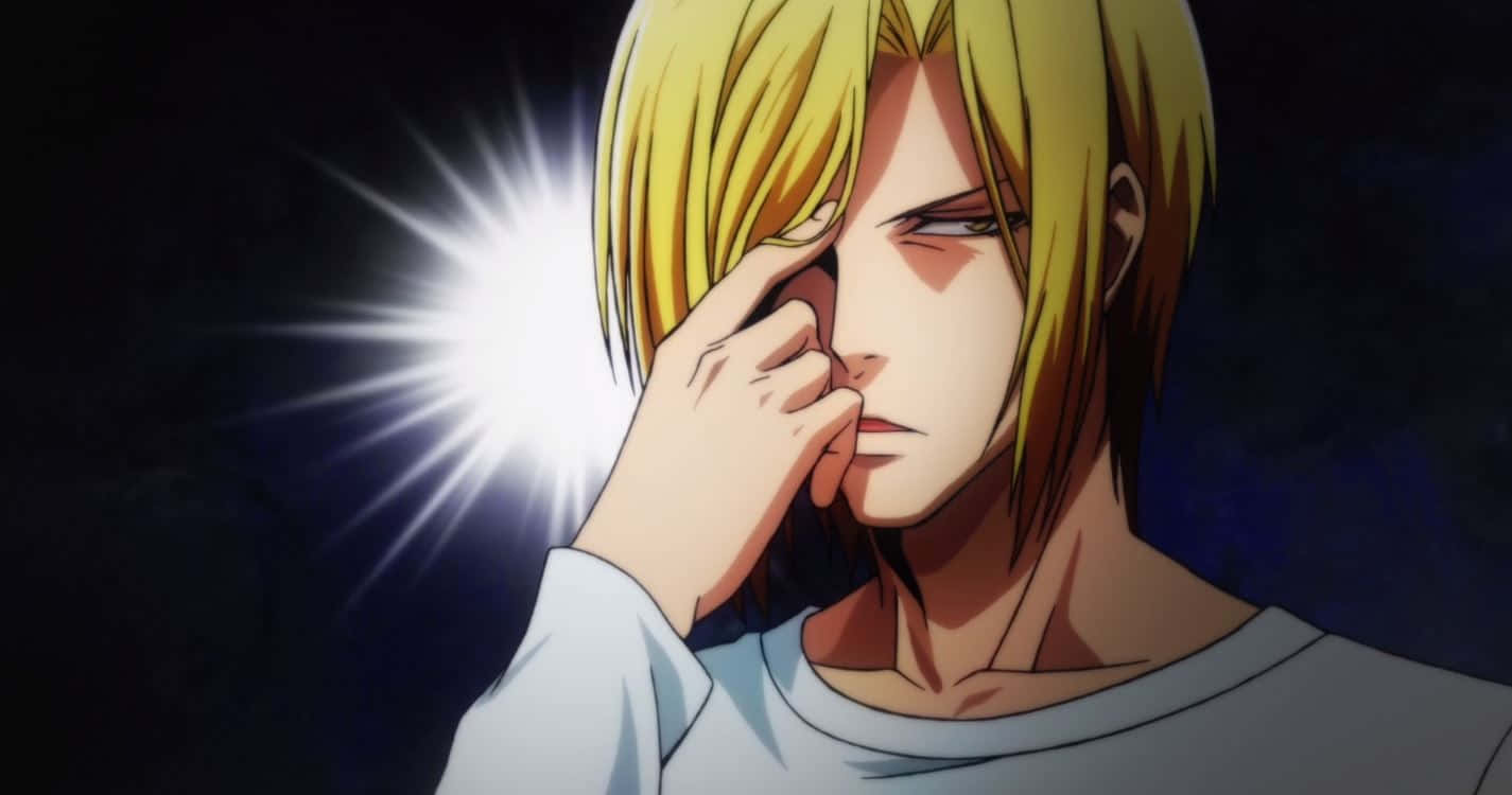 Kouhei Imamura, blonde anime character, white shirt, HD Desktop Wallpaper