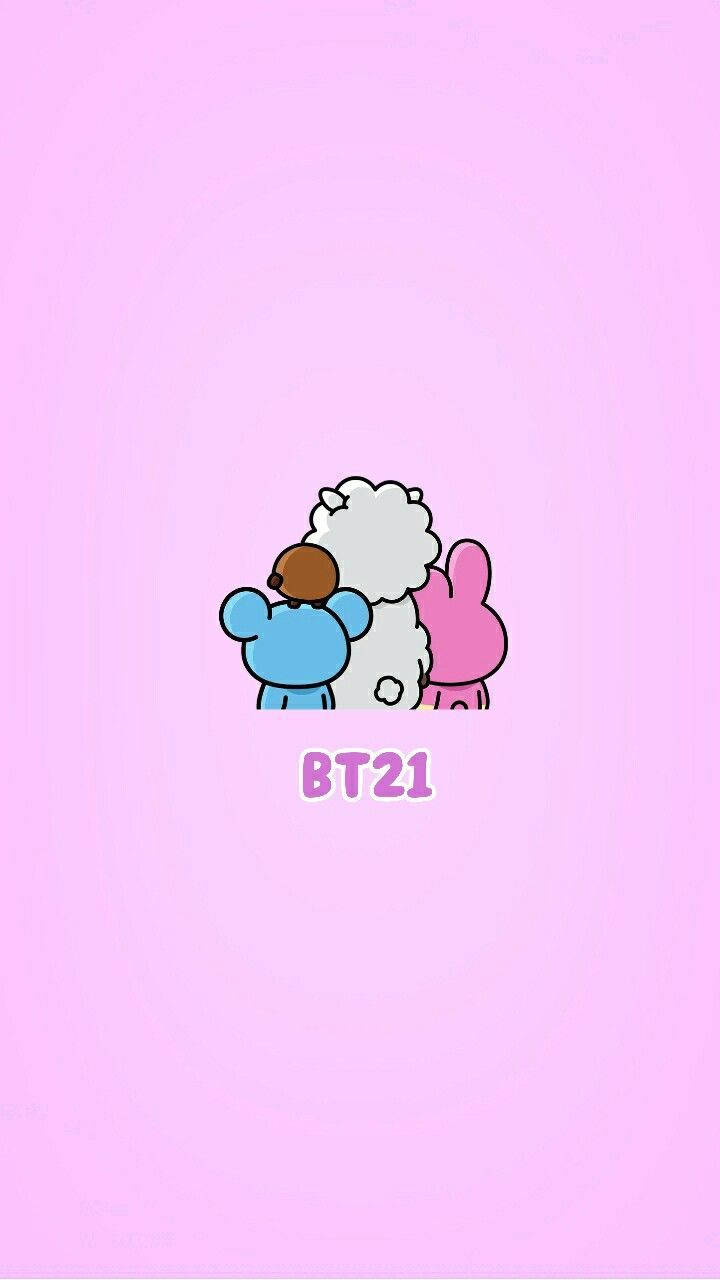 Koya BT21, BT21, three BT21 cartoon characters, HD Phone Wallpaper