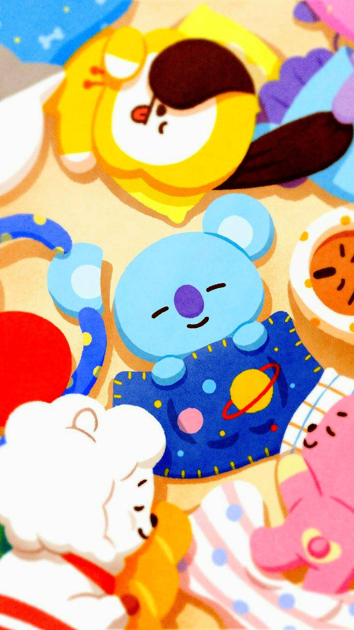 Koya, BT21, cartoon, HD Phone Wallpaper