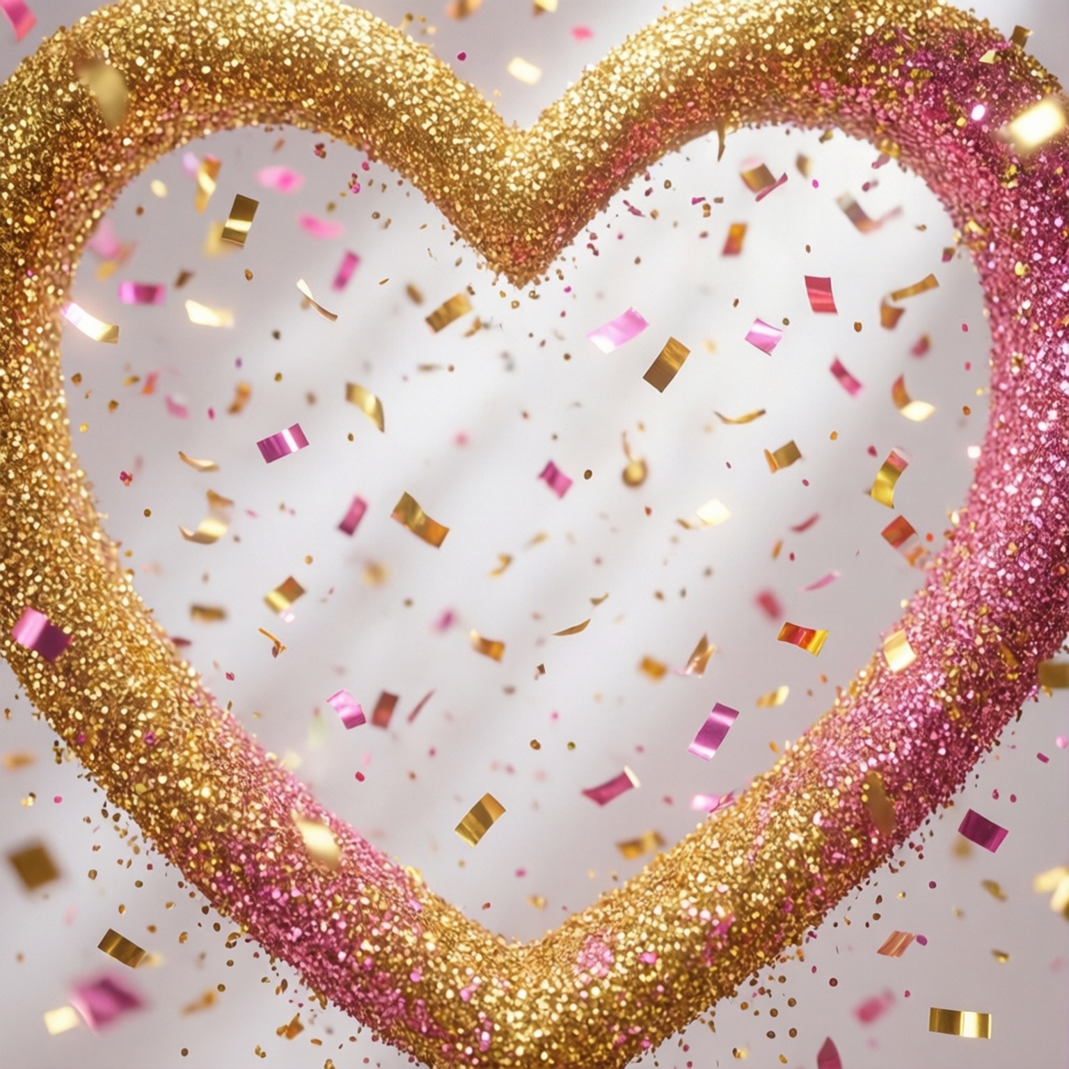 kpop confetti celebration, gold, pink, HD Desktop Wallpaper