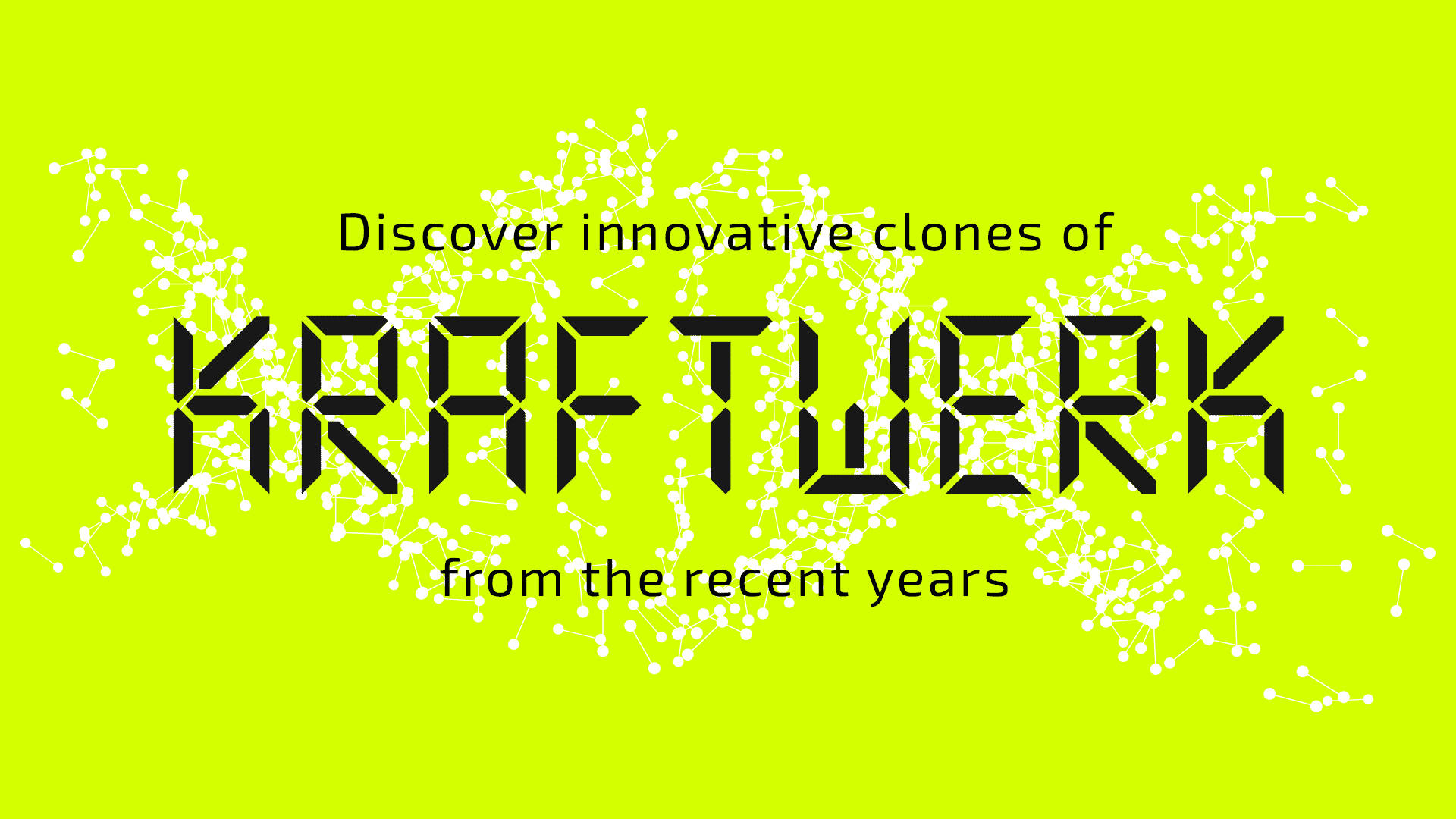 Kraftwerk, black, lime green, Full HD Desktop Wallpaper