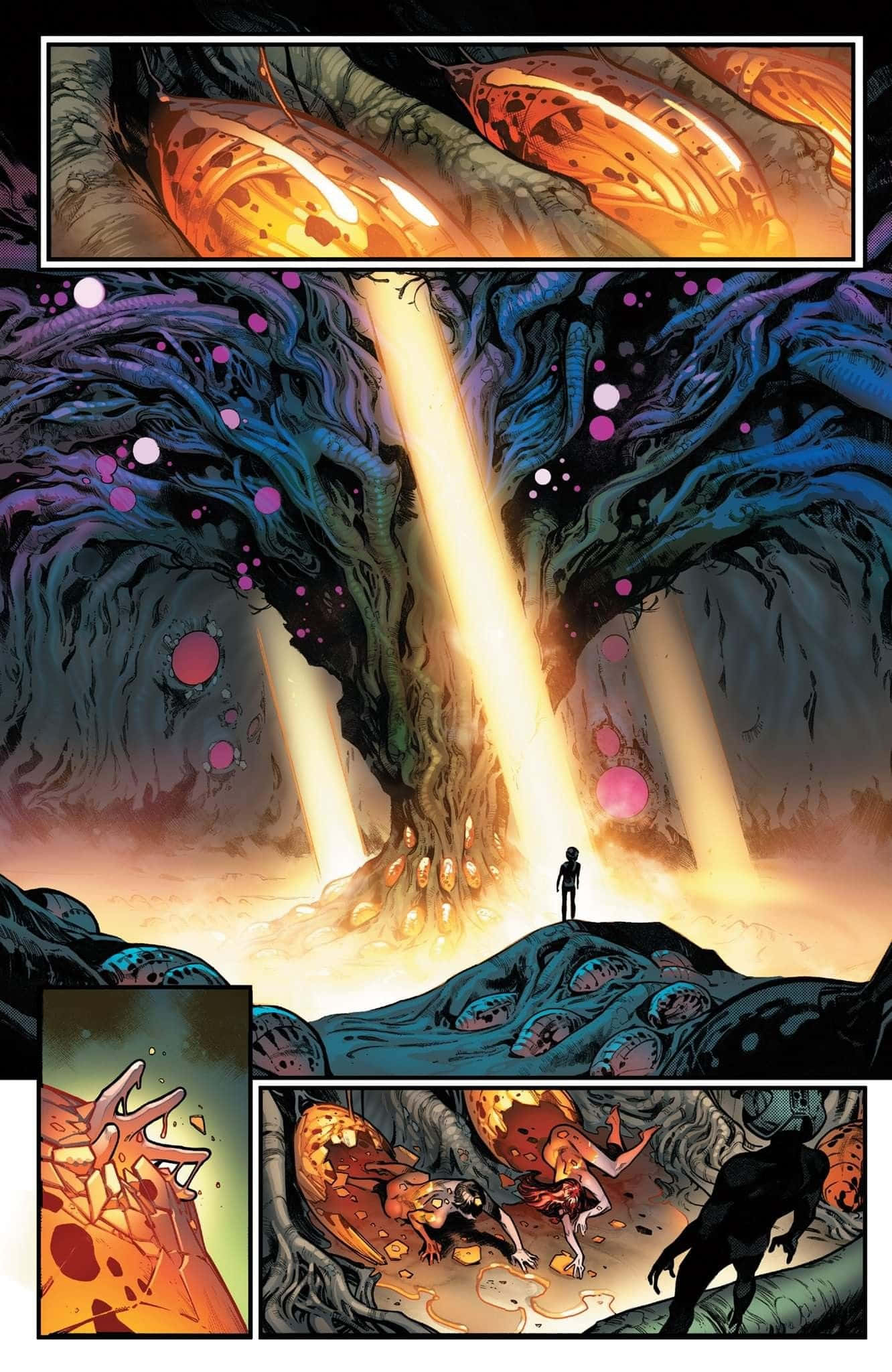 Krakoa, gateway activation, colossal glowing tree, Full HD Phone Wallpaper