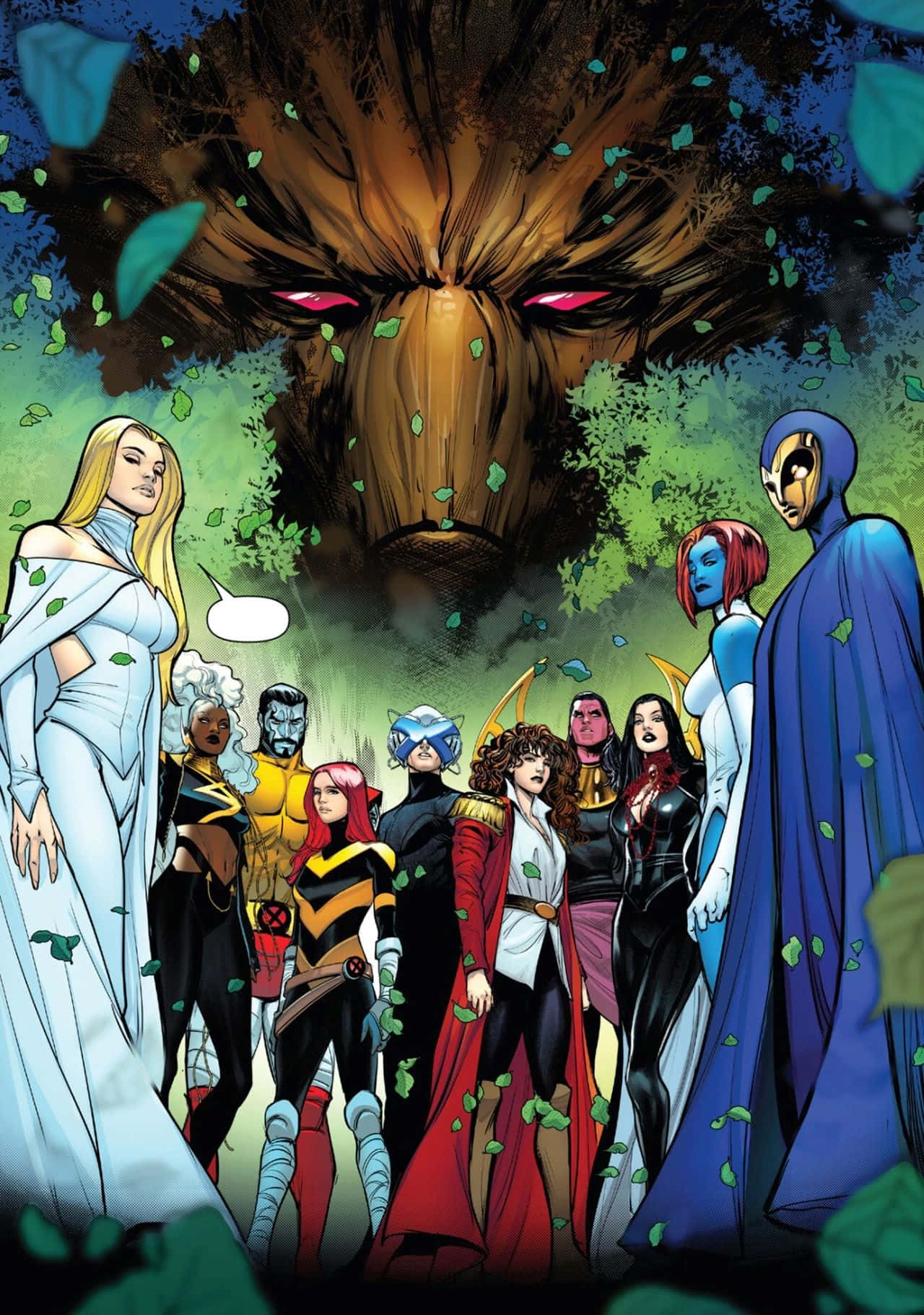 X Men, Krakoa, giant tree face, HD Phone Wallpaper