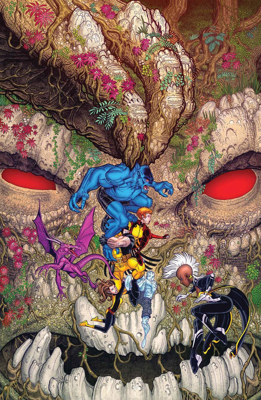 X Men, Krakoa, blue-skinned hero, HD Phone Wallpaper