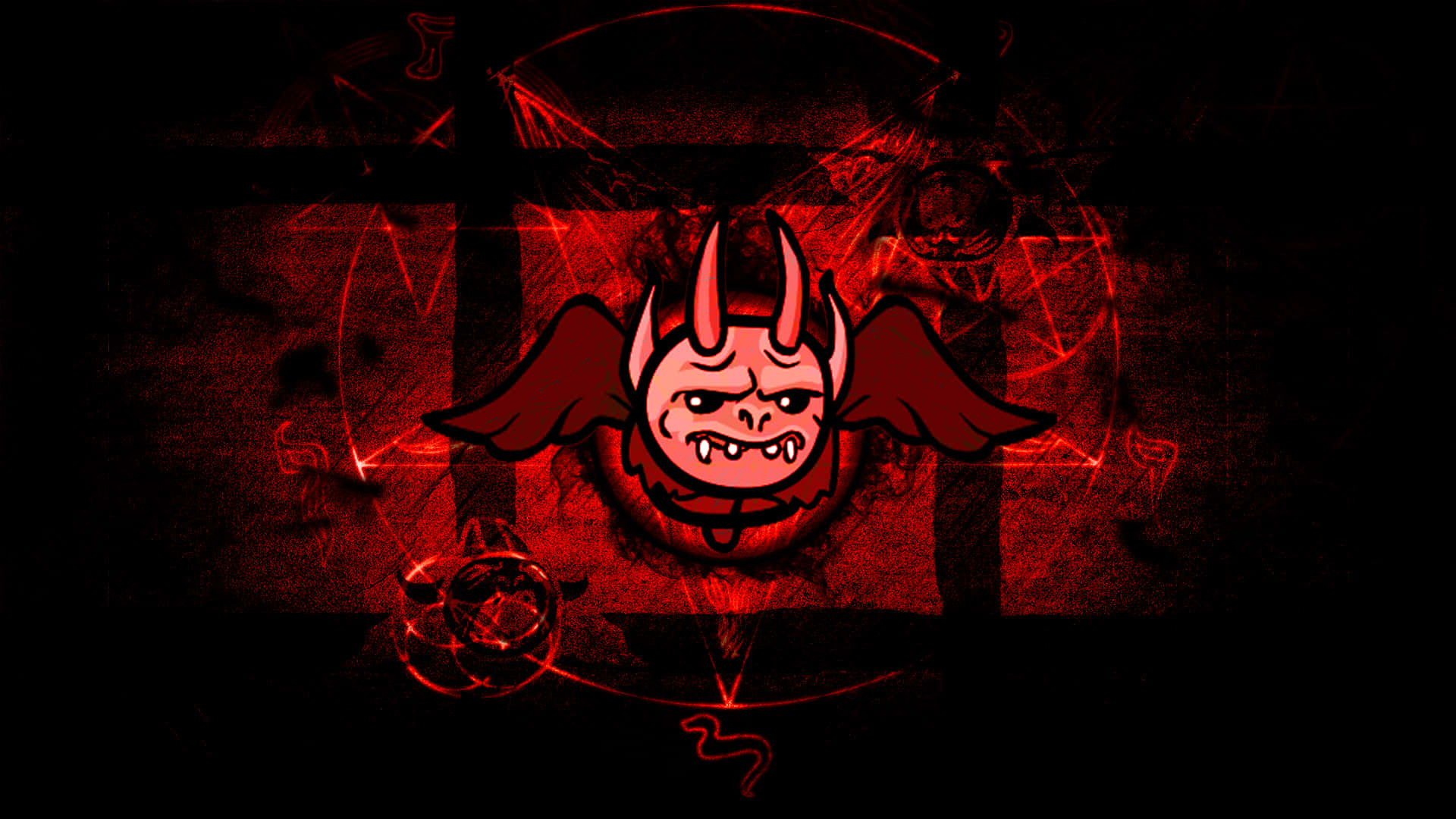 Krampus, red devil, horns, Full HD Desktop Wallpaper