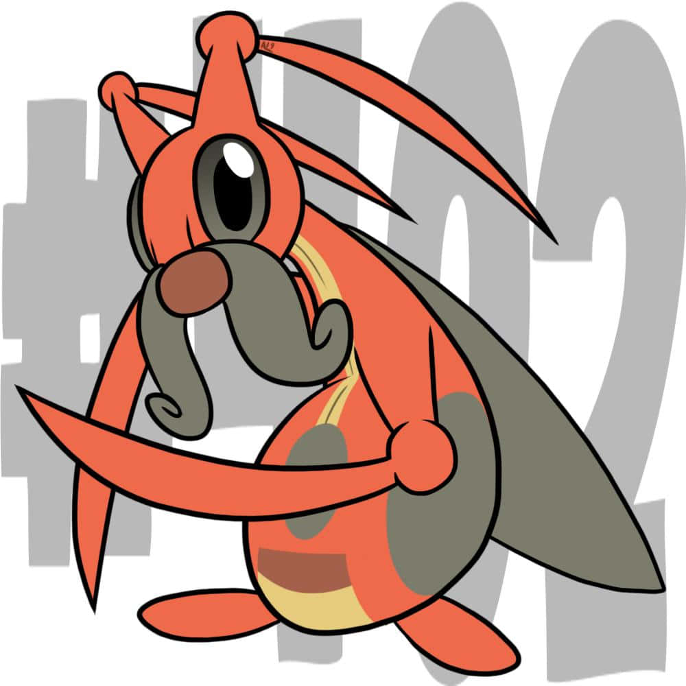 Kricketune, Pokedex number, red insectoid creature, SD Desktop Wallpaper