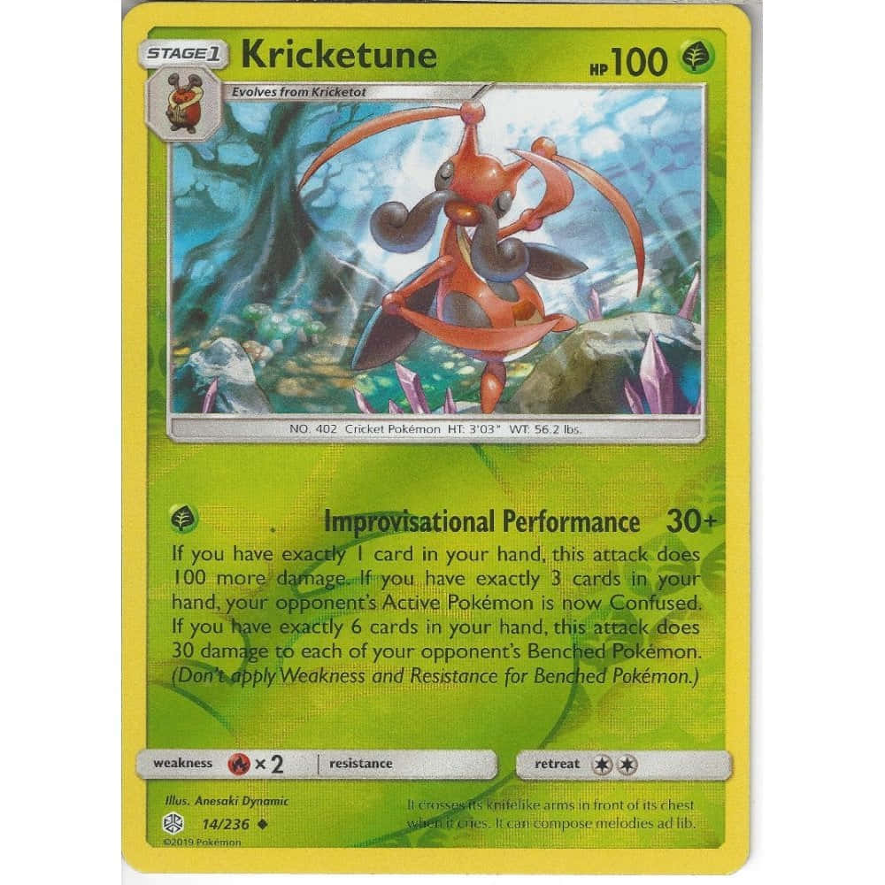 Kricketune, green, red and black, SD Desktop Wallpaper