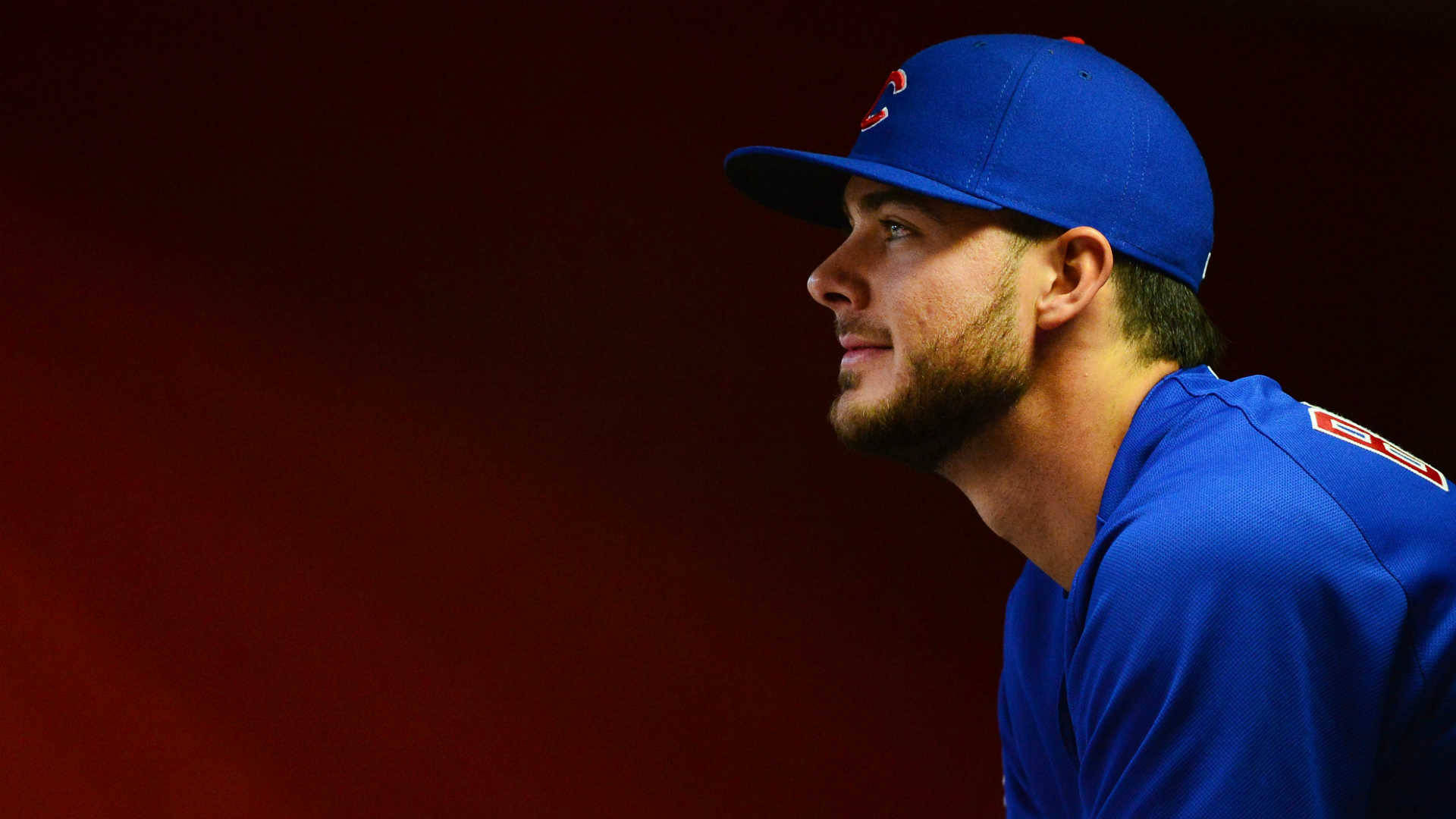Kris Bryant, blue uniform, cap, Full HD Desktop Wallpaper