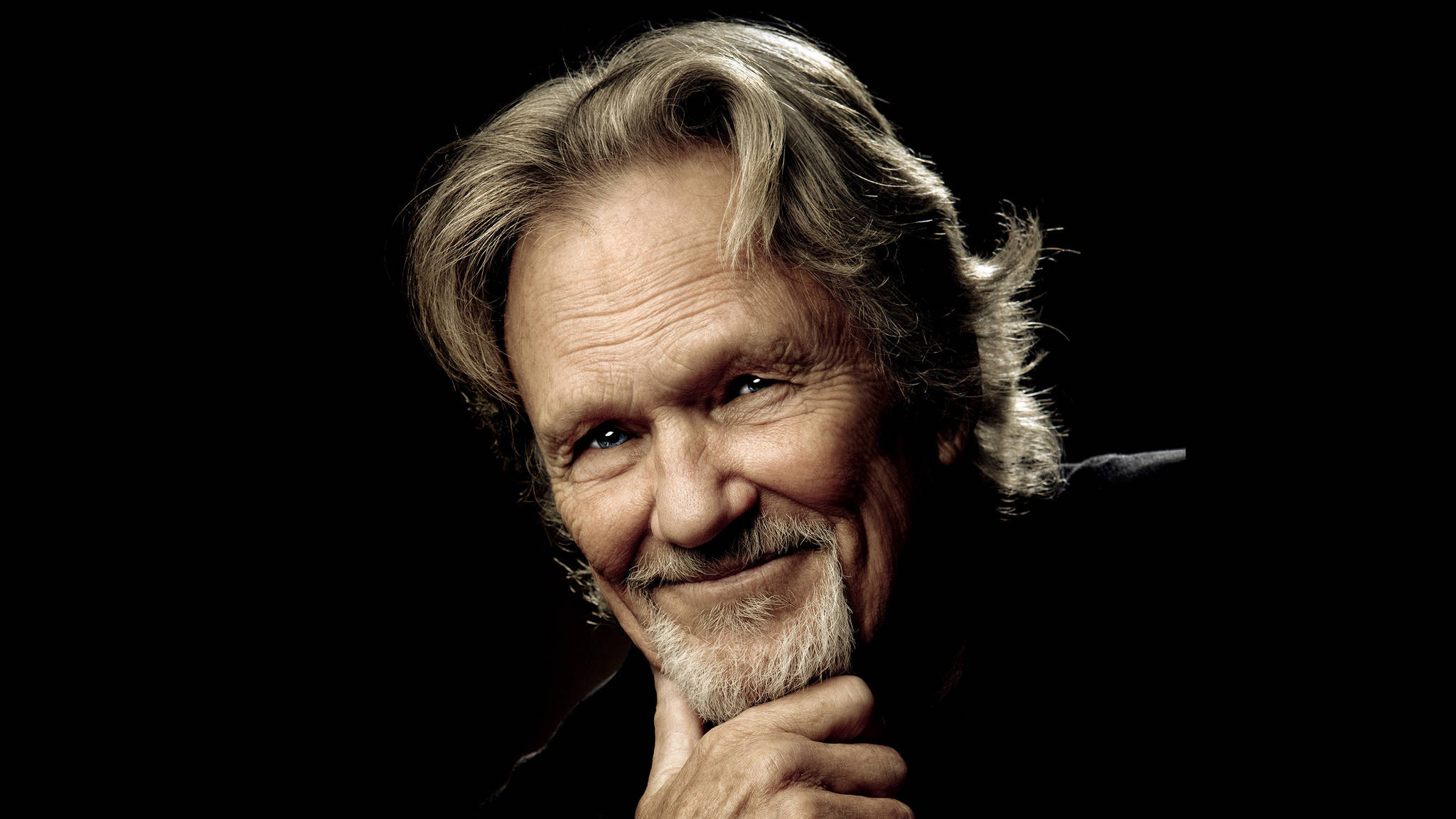 Kris Kristofferson, gray hair, beard, Full HD Desktop Wallpaper
