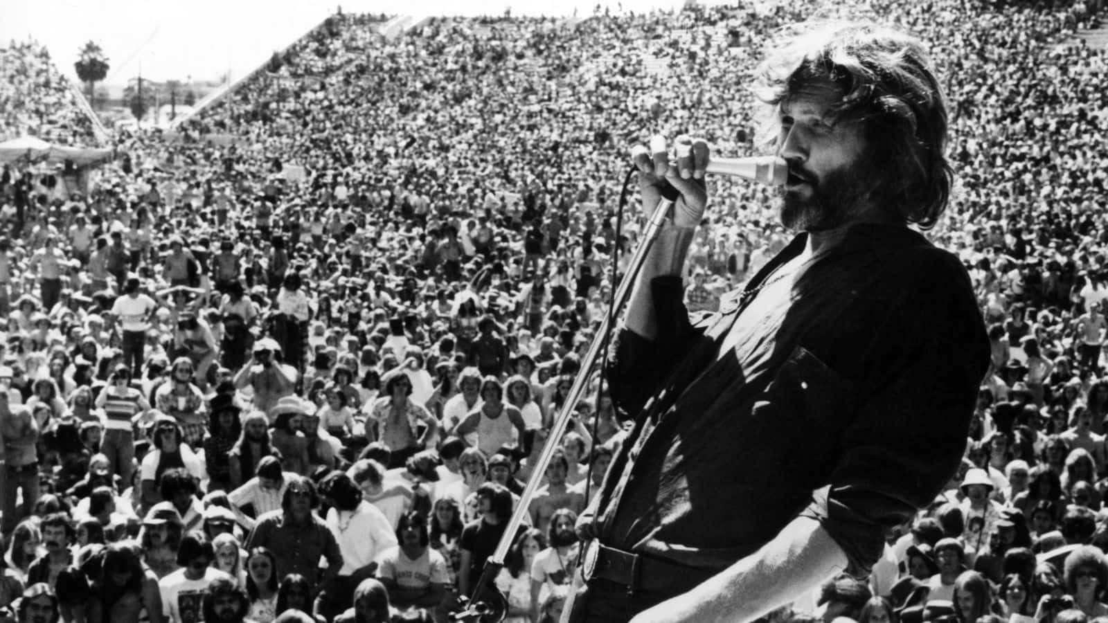 Kris Kristofferson, live concert performance, outdoor concert, HD Desktop Wallpaper