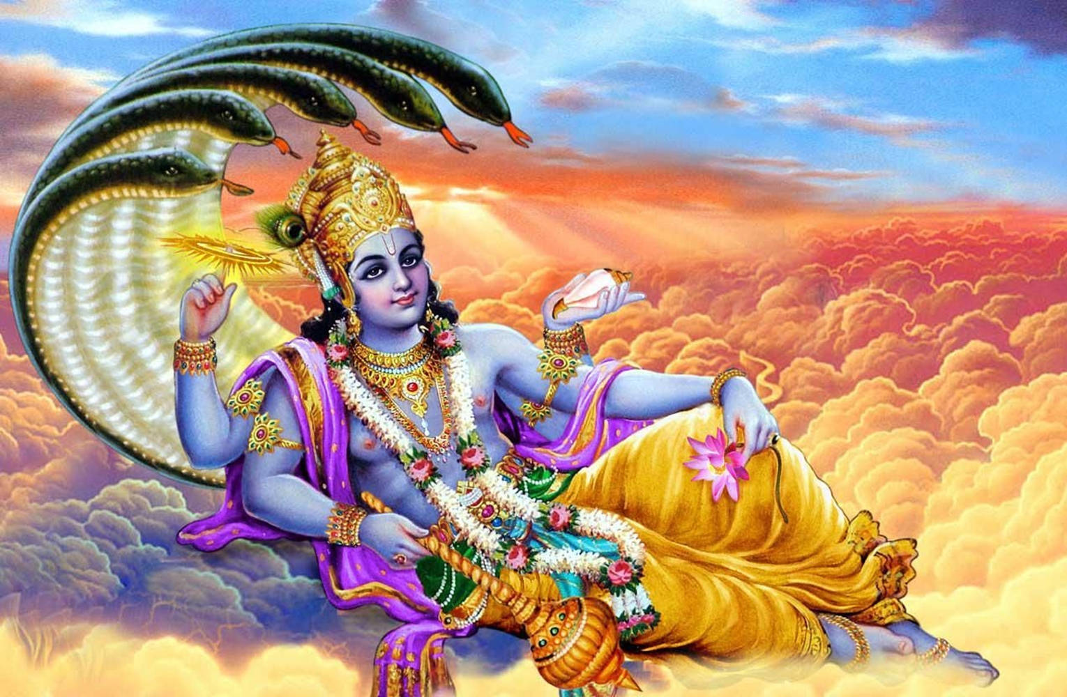 Krishna Arjun, Hindu god of protection, blue-skinned deity, HD Desktop Wallpaper
