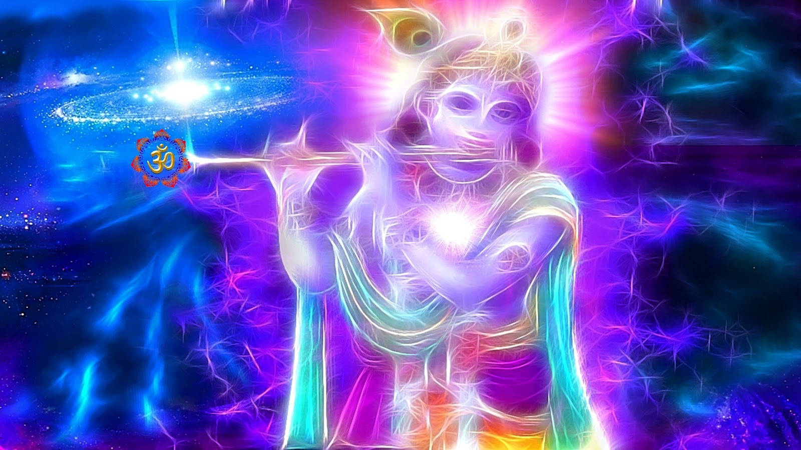Krishna Bhagwan, flute, cosmic energy, HD Desktop Wallpaper