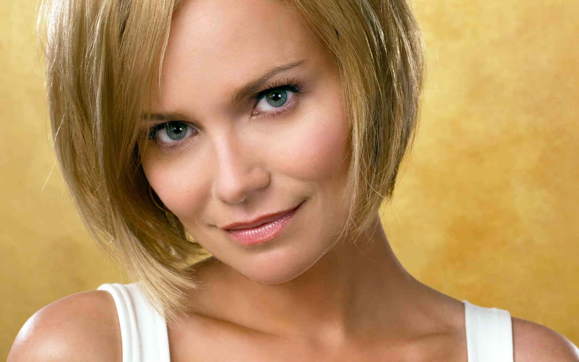 Kristin Chenoweth, blonde hair, blue eyes, Full HD Desktop Wallpaper