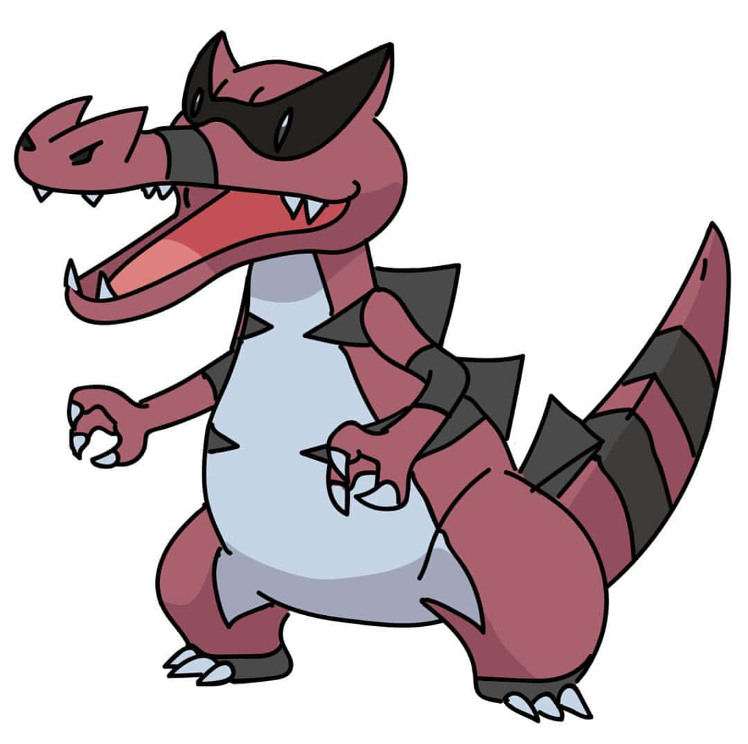 Krookodile, black sunglasses, sharp teeth, SD Desktop Wallpaper