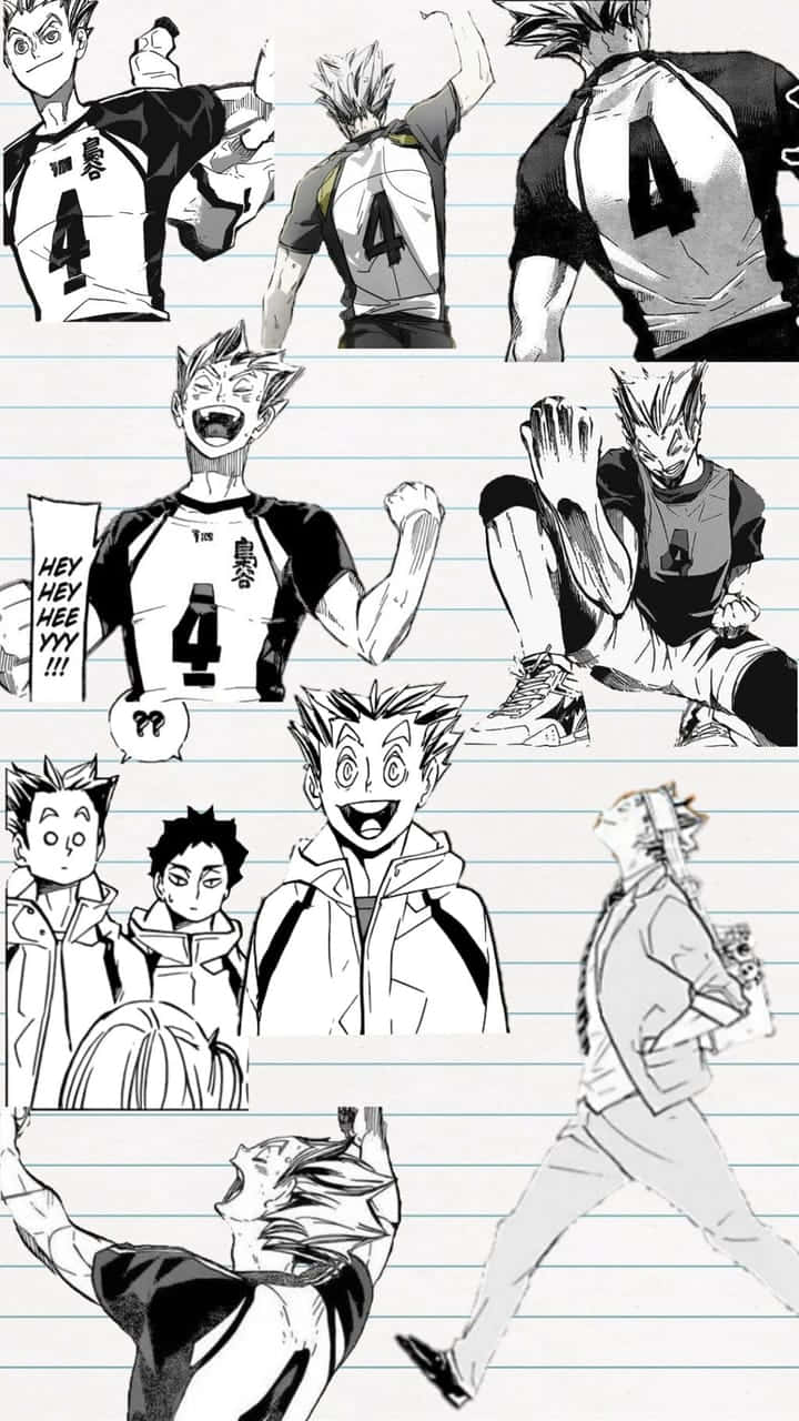 Ktar Bokuto, volleyball player, jersey number four, HD Phone Wallpaper