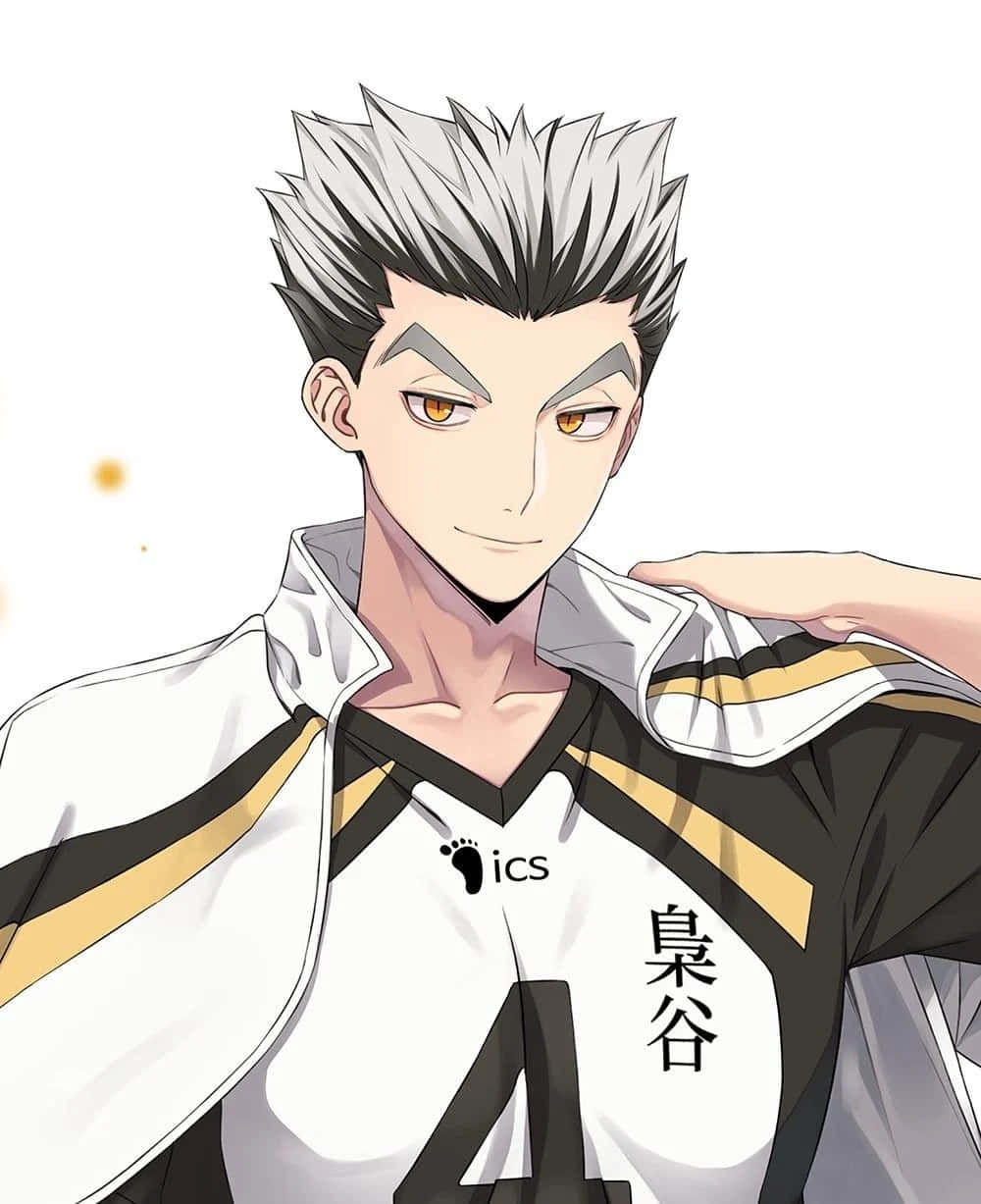 Ktar Bokuto, spiky silver hair, amber eyes, SD Phone Wallpaper
