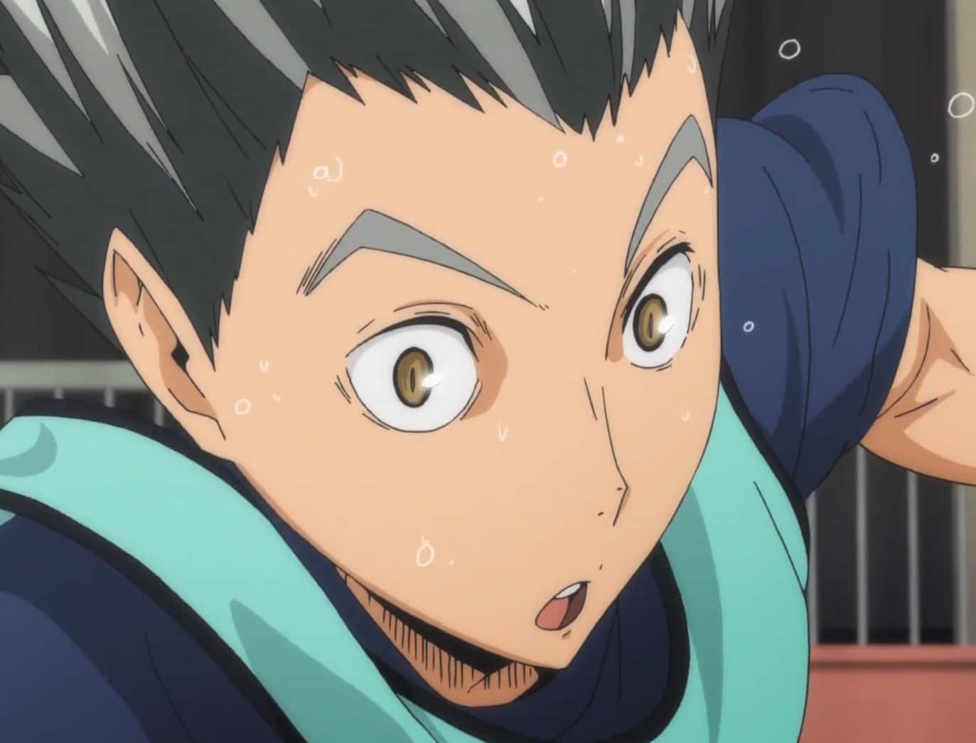 Ktar Bokuto, spiky black hair, wide eyes, HD Desktop Wallpaper