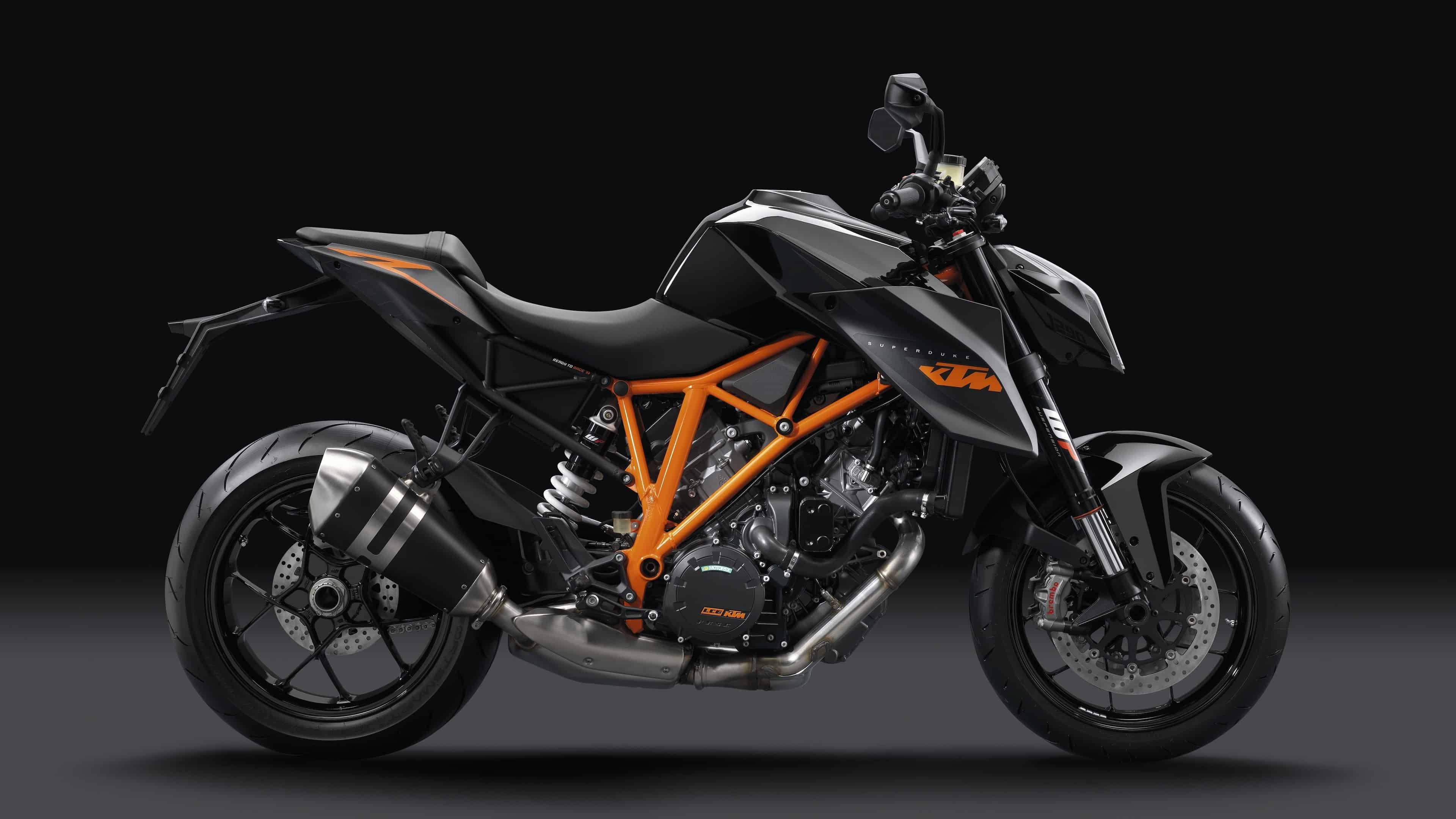 KTM, black, orange, 4K Desktop Wallpaper