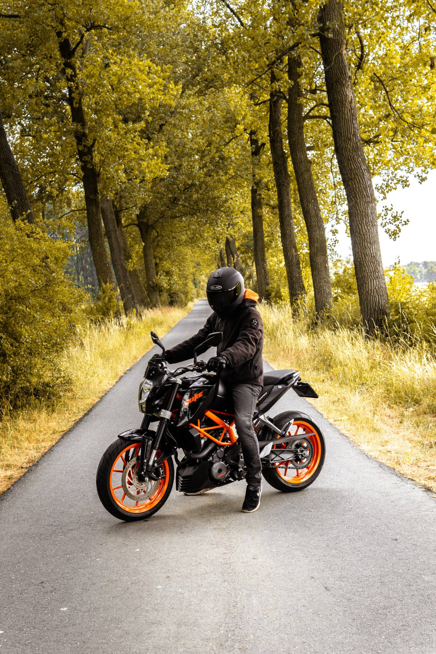 KTM, KTM RC 390, orange accents, 2K Phone Wallpaper