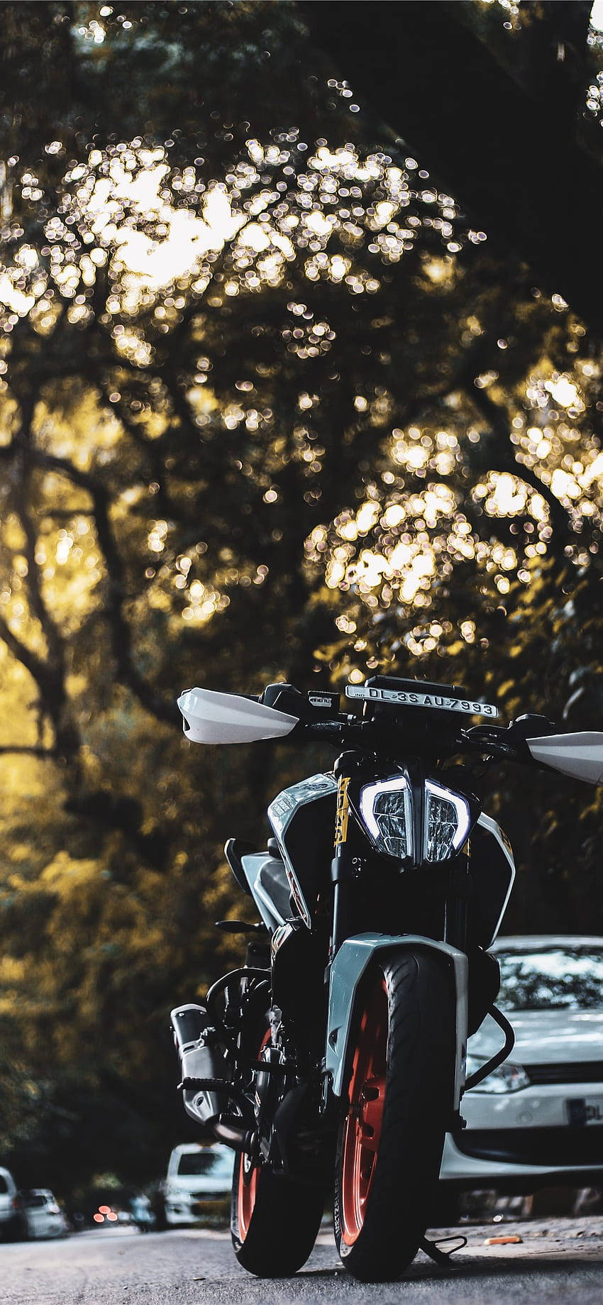 KTM, RC 390, black motorcycle, HD Phone Wallpaper