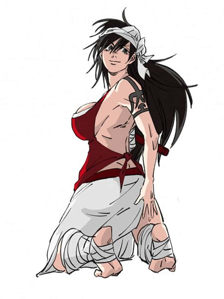 Kukaku Shiba, 750 x 1000, black hair, SD Phone Wallpaper