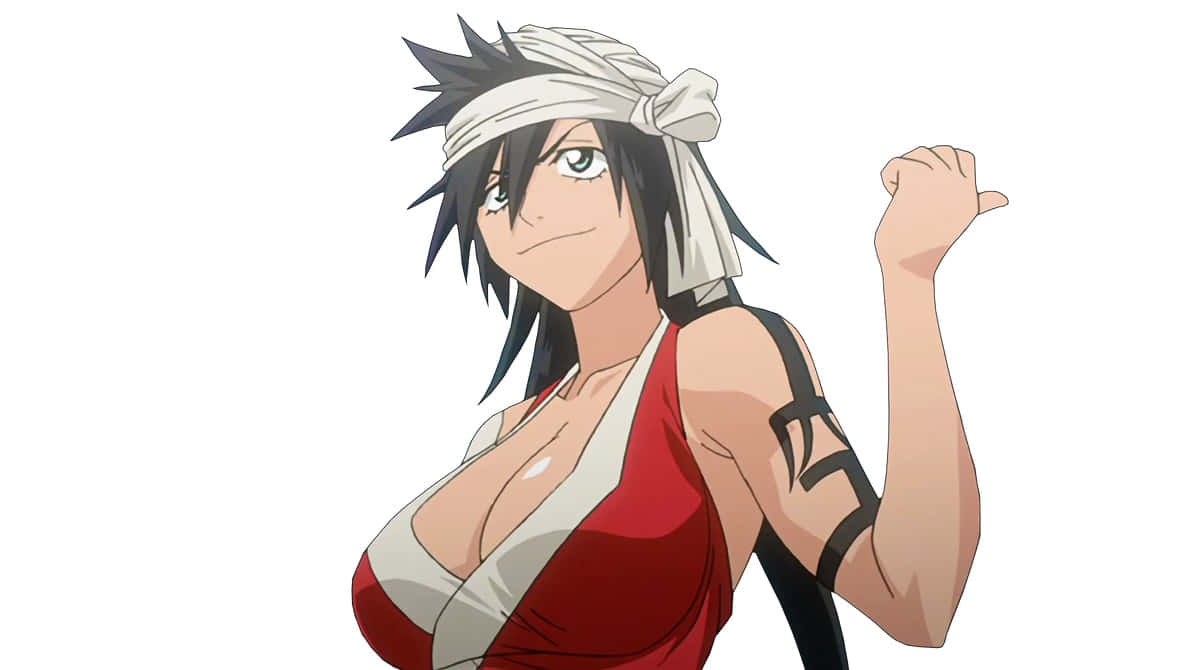 Kukaku Shiba, black hair, white headband, SD Desktop Wallpaper