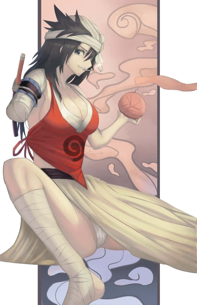 Kukaku Shiba, dark hair, bandages, SD Phone Wallpaper