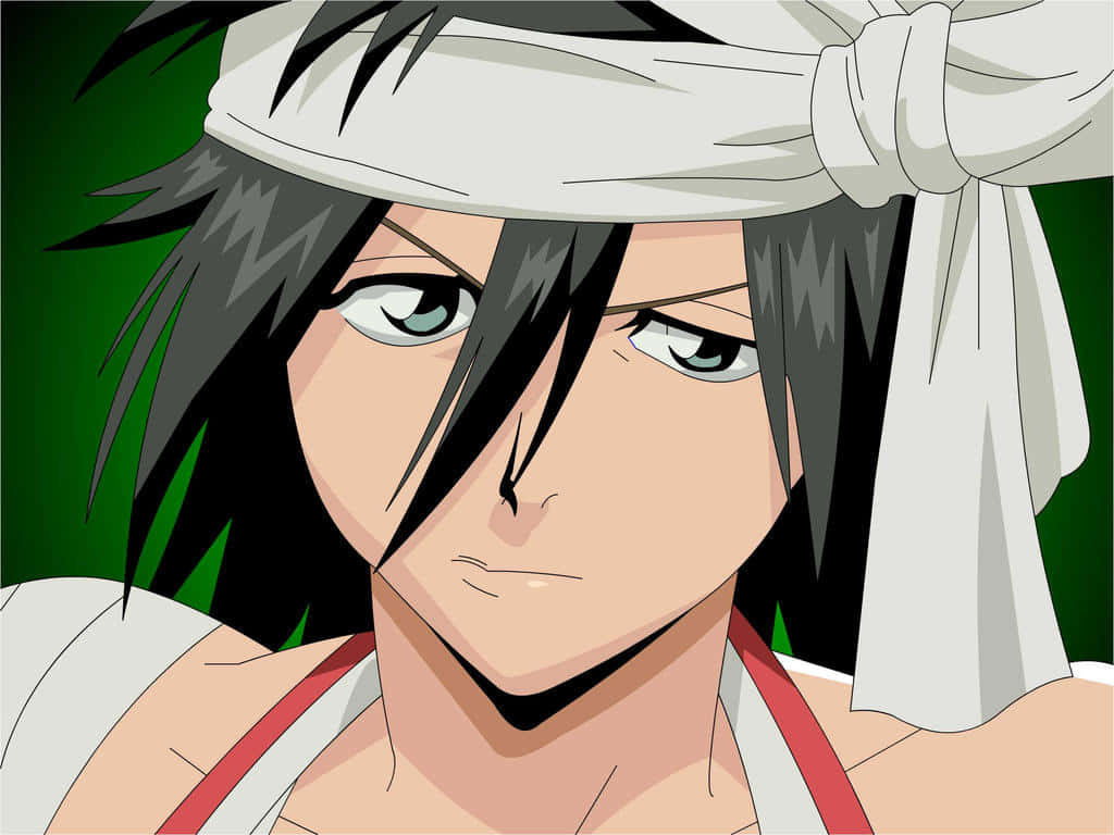 Kukaku Shiba, black hair, white headband, SD Desktop Wallpaper