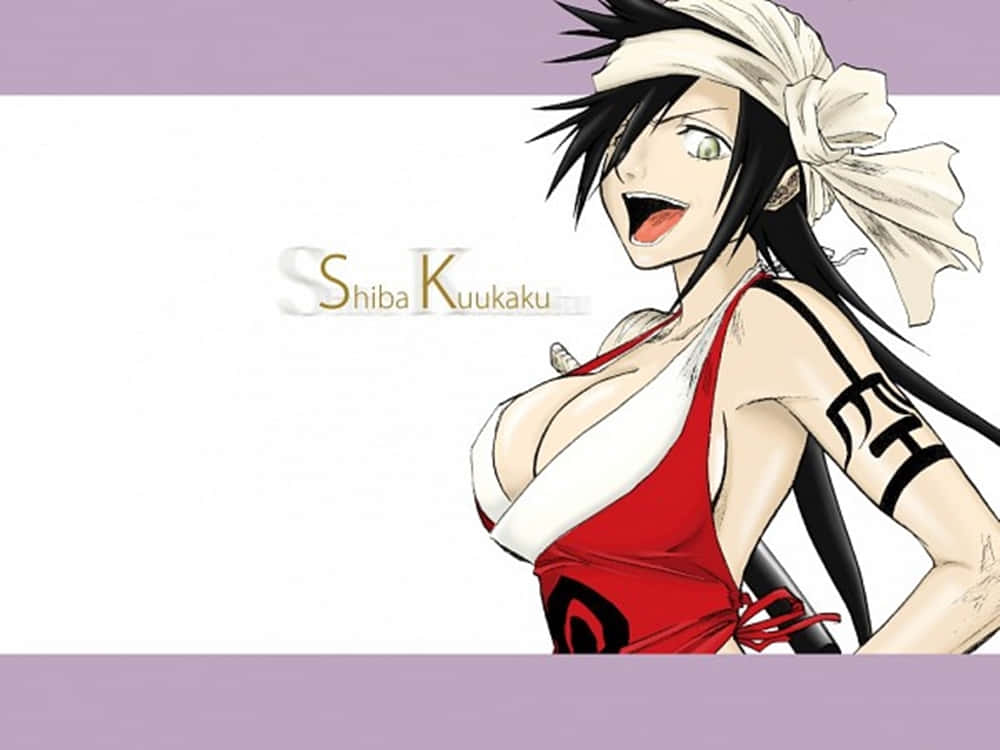 Kukaku Shiba, black hair, white headband, SD Desktop Wallpaper