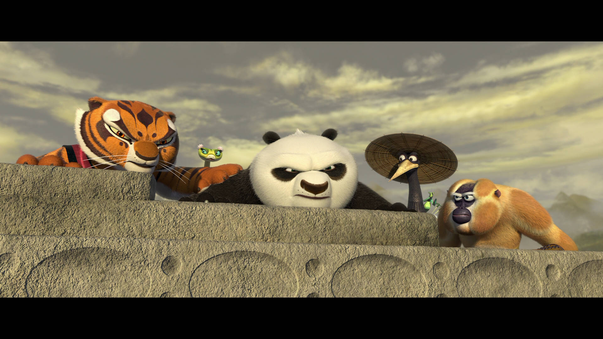 Kung Fu Panda 2, panda, tiger, Full HD Desktop Wallpaper