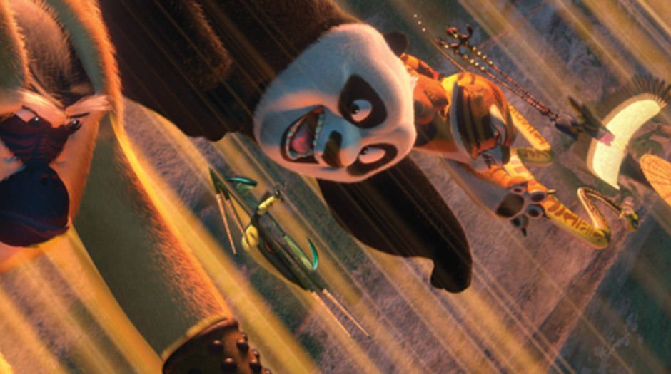Kung Fu Panda 2, panda warrior, sword, SD Desktop Wallpaper