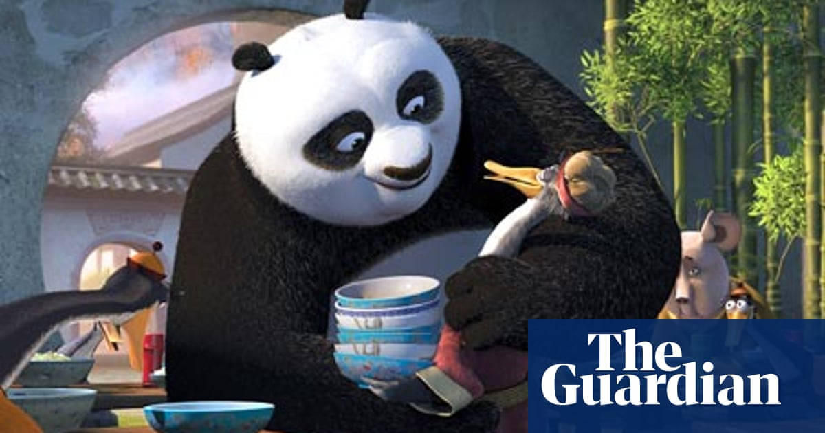 Kung Fu Panda 2, panda, striped bowl, SD Desktop Wallpaper
