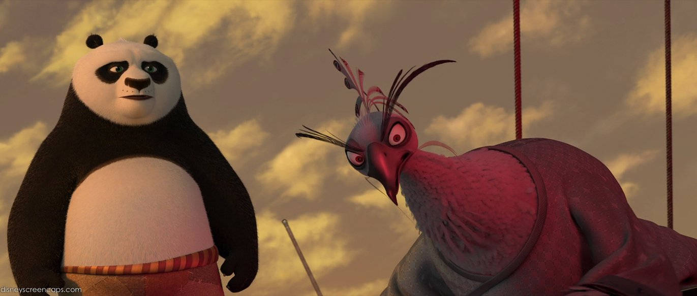 Kung Fu Panda 2, panda, red rooster, HD Desktop Wallpaper