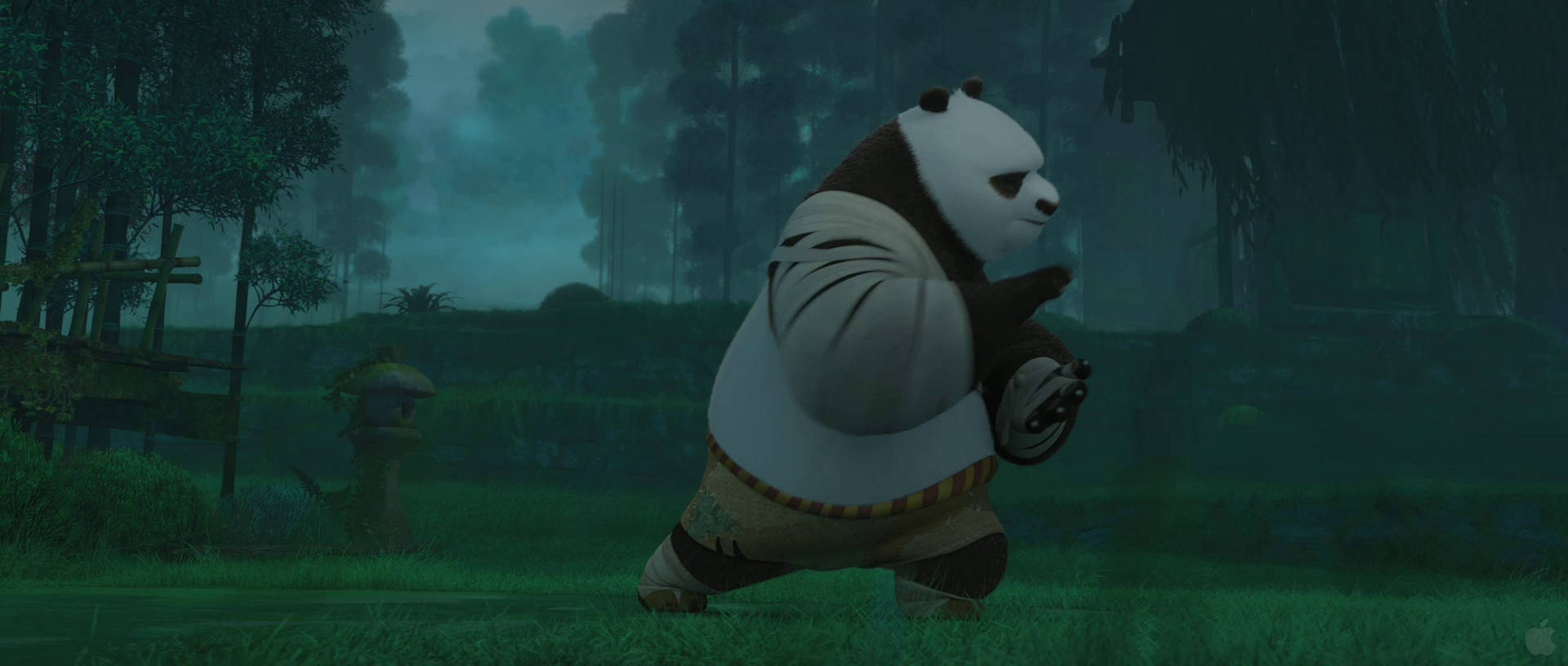 Kung Fu Panda 2, panda, martial arts stance, Full HD Desktop Wallpaper
