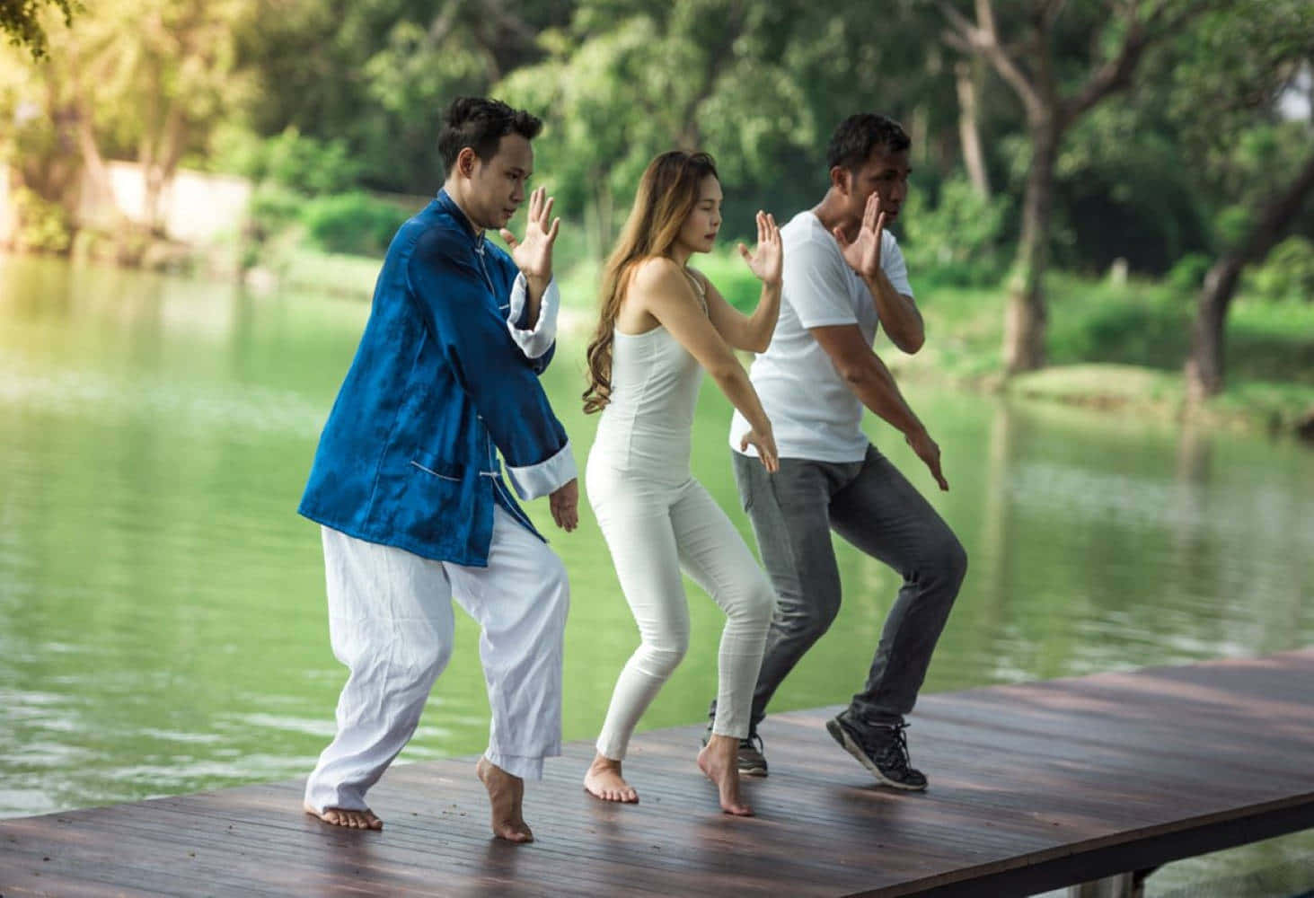 Kung Fu, Asian Life, wooden dock, HD Desktop Wallpaper