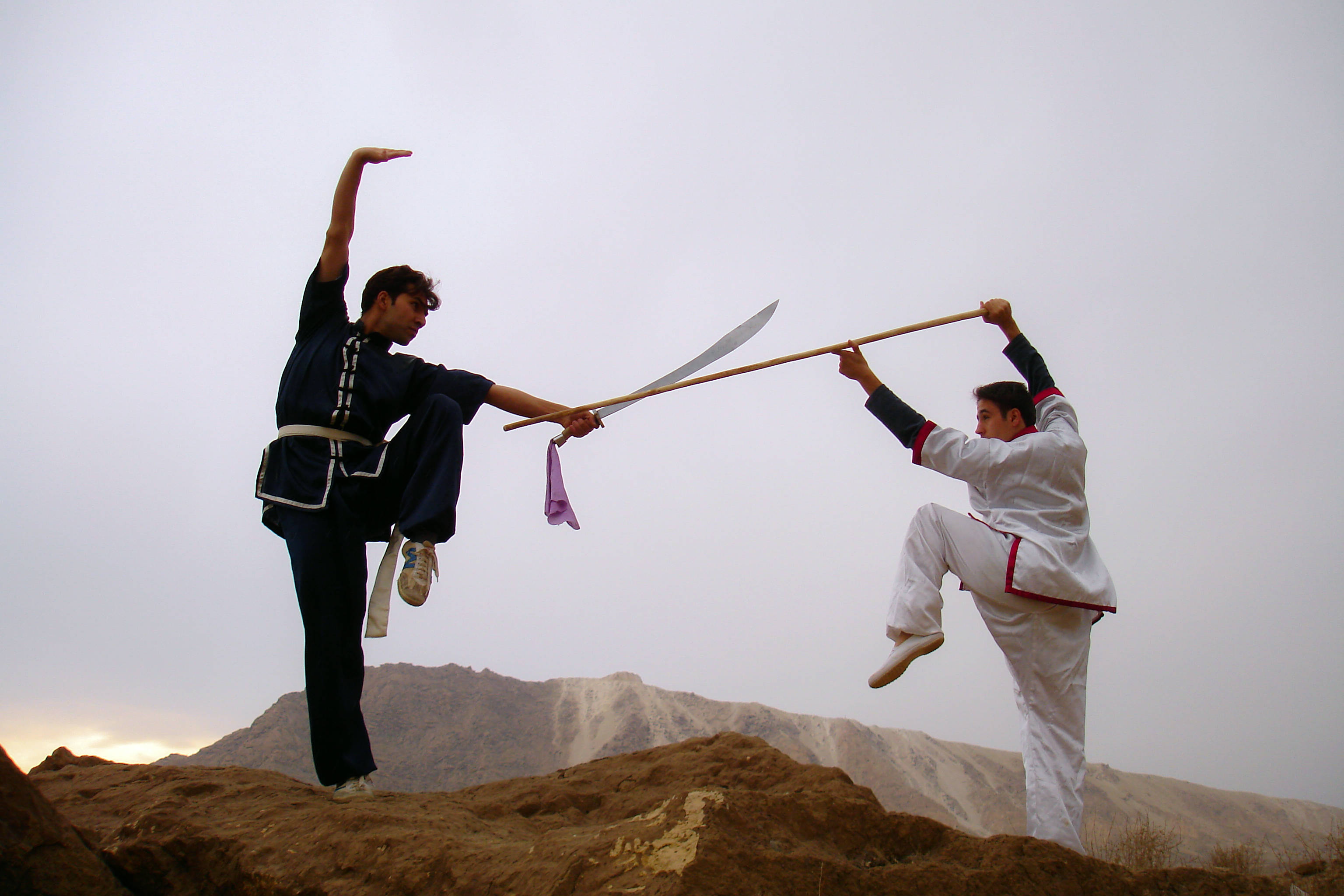 Kung Fu, martial arts techniques, sword, 2K Desktop Wallpaper