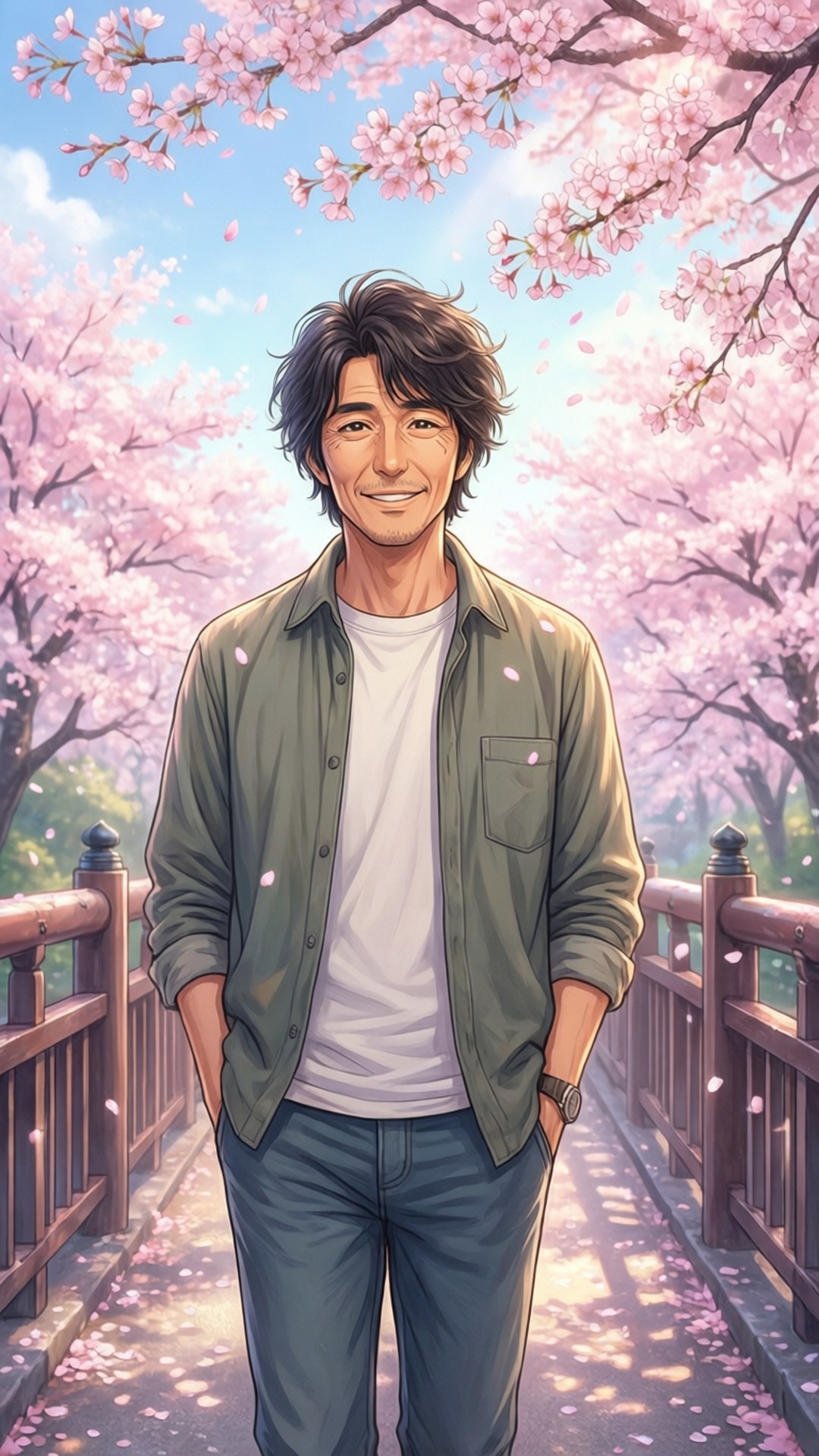 Kunikida, cherry blossoms, spring, Full HD Phone Wallpaper