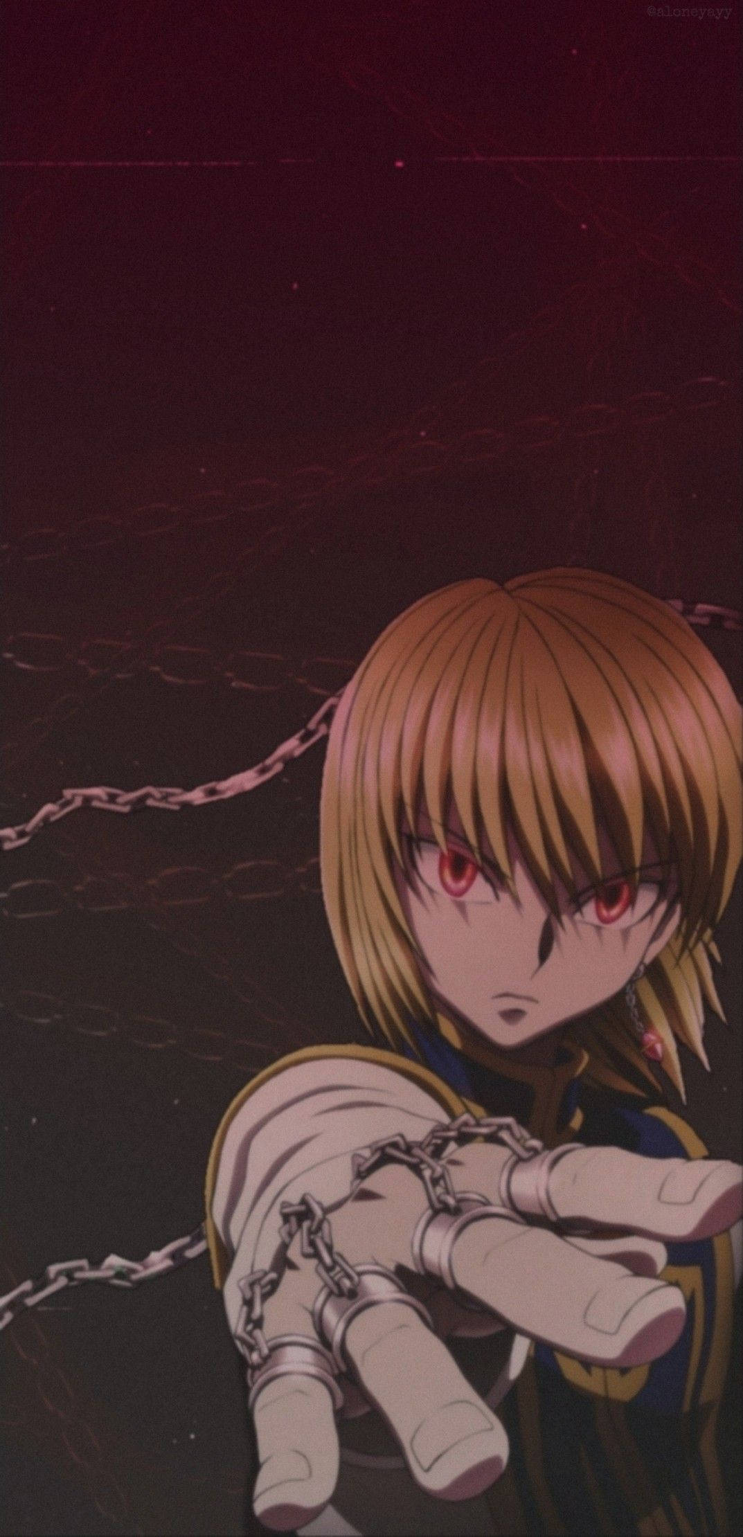Kurapika, scarlet eyes, chains, Full HD Phone Wallpaper