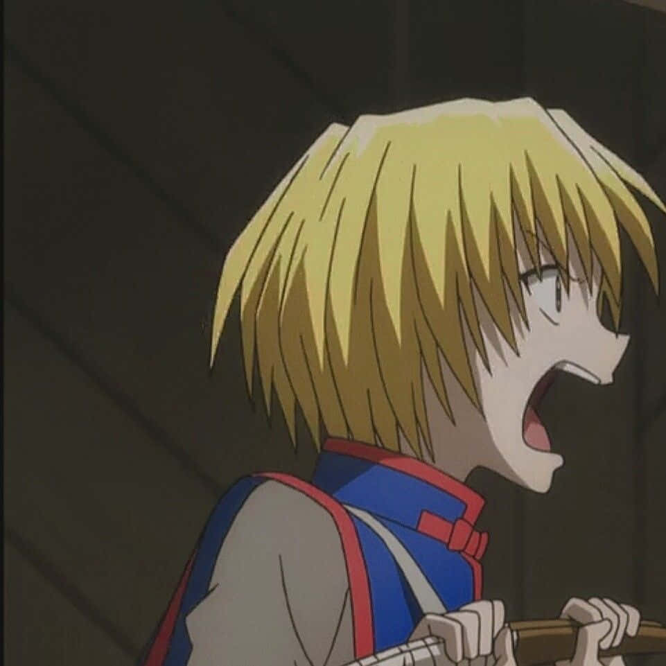 Kurapika, blonde anime character, wide eyes, SD Desktop Wallpaper